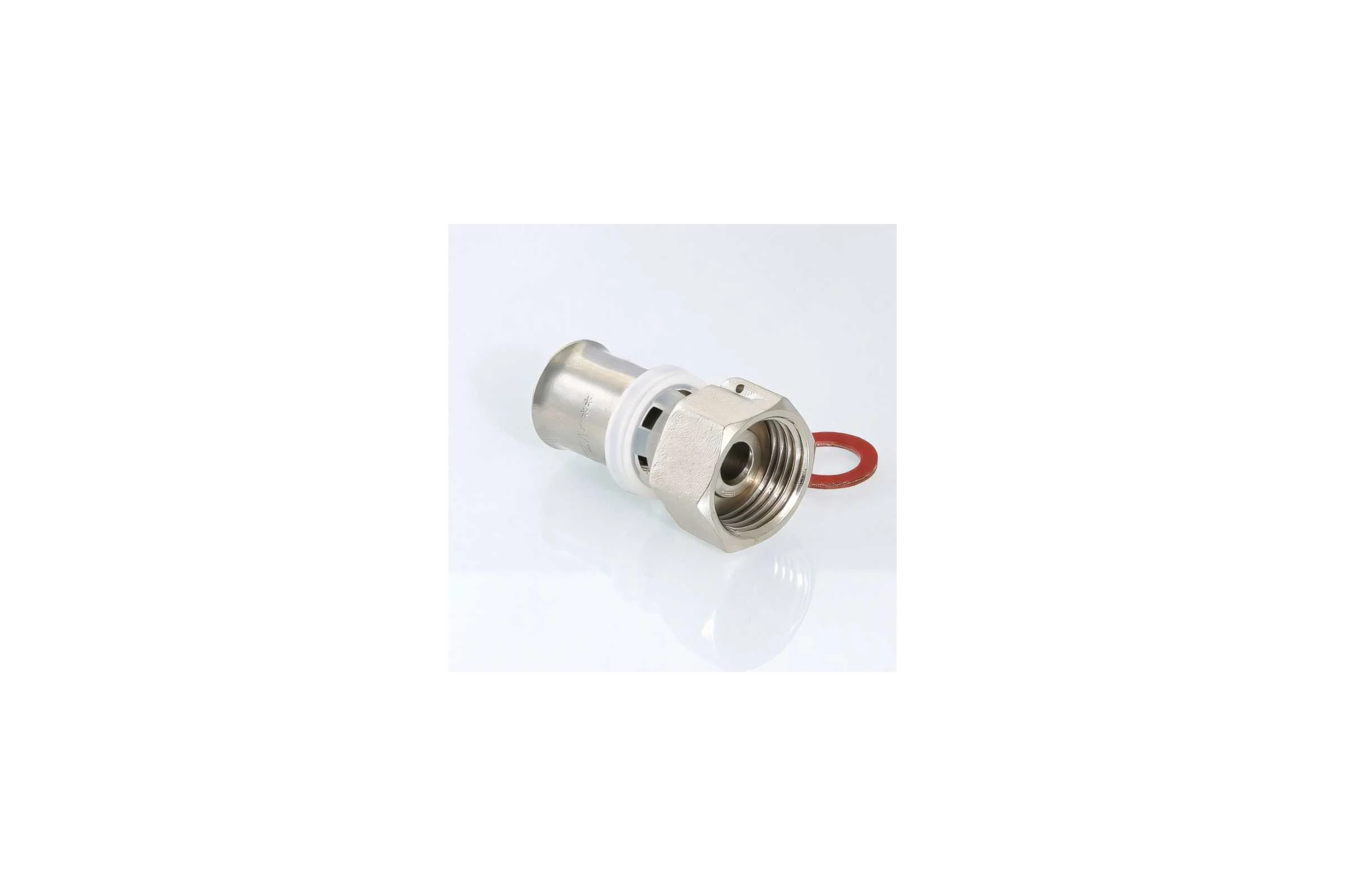 Комплект Valtec _24 VI7 Соединитель пресс с накидной гайкой 16x1/2 VTm.222.N.001604 5 штук VT.VI7.K24.222001604.5
