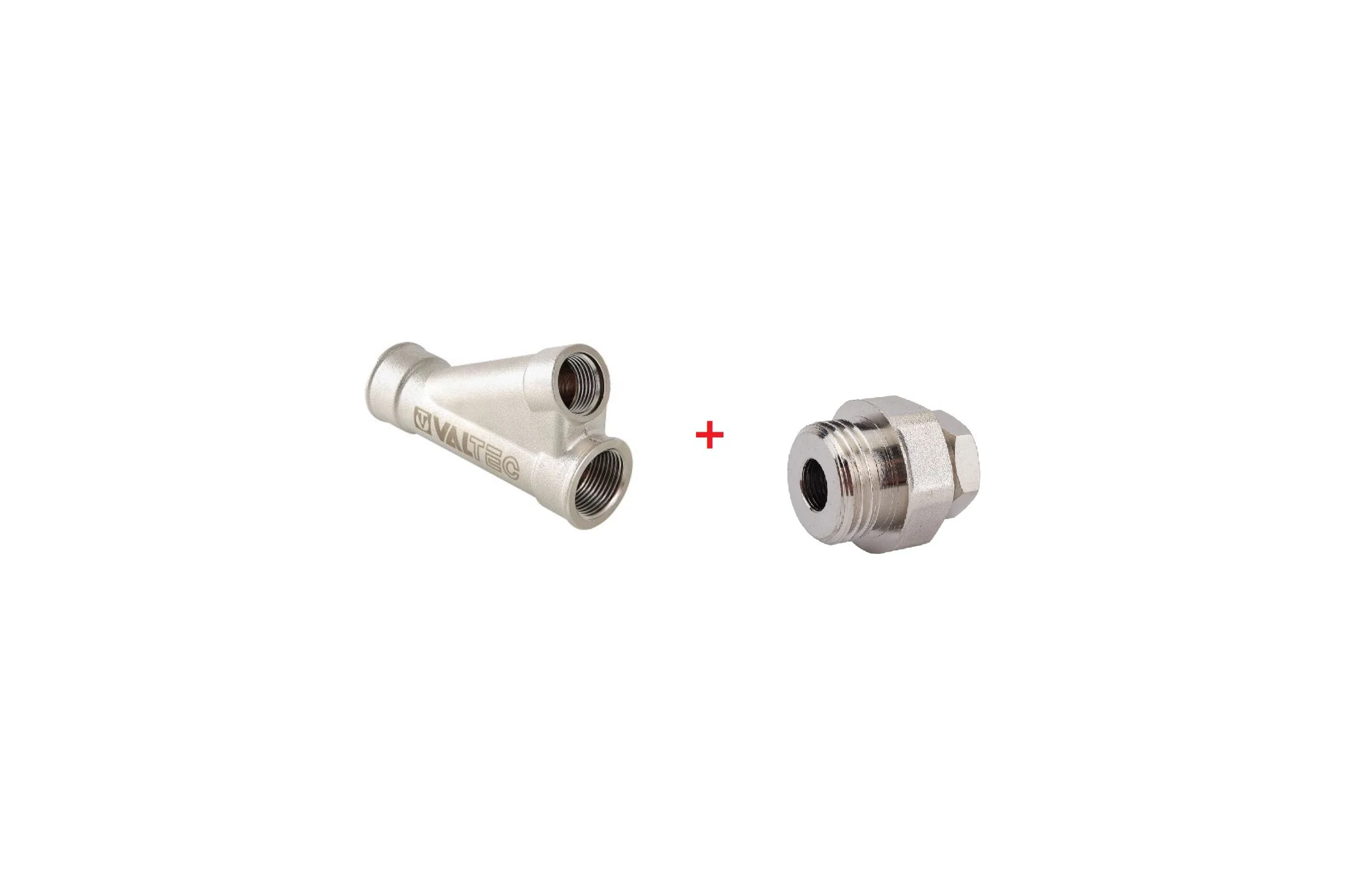 Комплект Valtec _52 VI7 Тройник косой, для гильзы под погружной датчик 1x1/2 VTr.136.N.0604+ Переходник для греющего кабеля /с набором уплотнителей/ VTr.756.N.0004 VT.VI7.K52.136.756