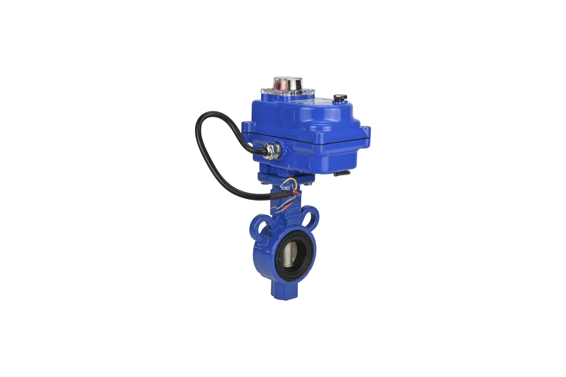 Затвор дисковый DN.ru AL-316L-EPDM-2W-Fb-ISO-H Ду25/32 электропривод 003 blue 24В D050-11935