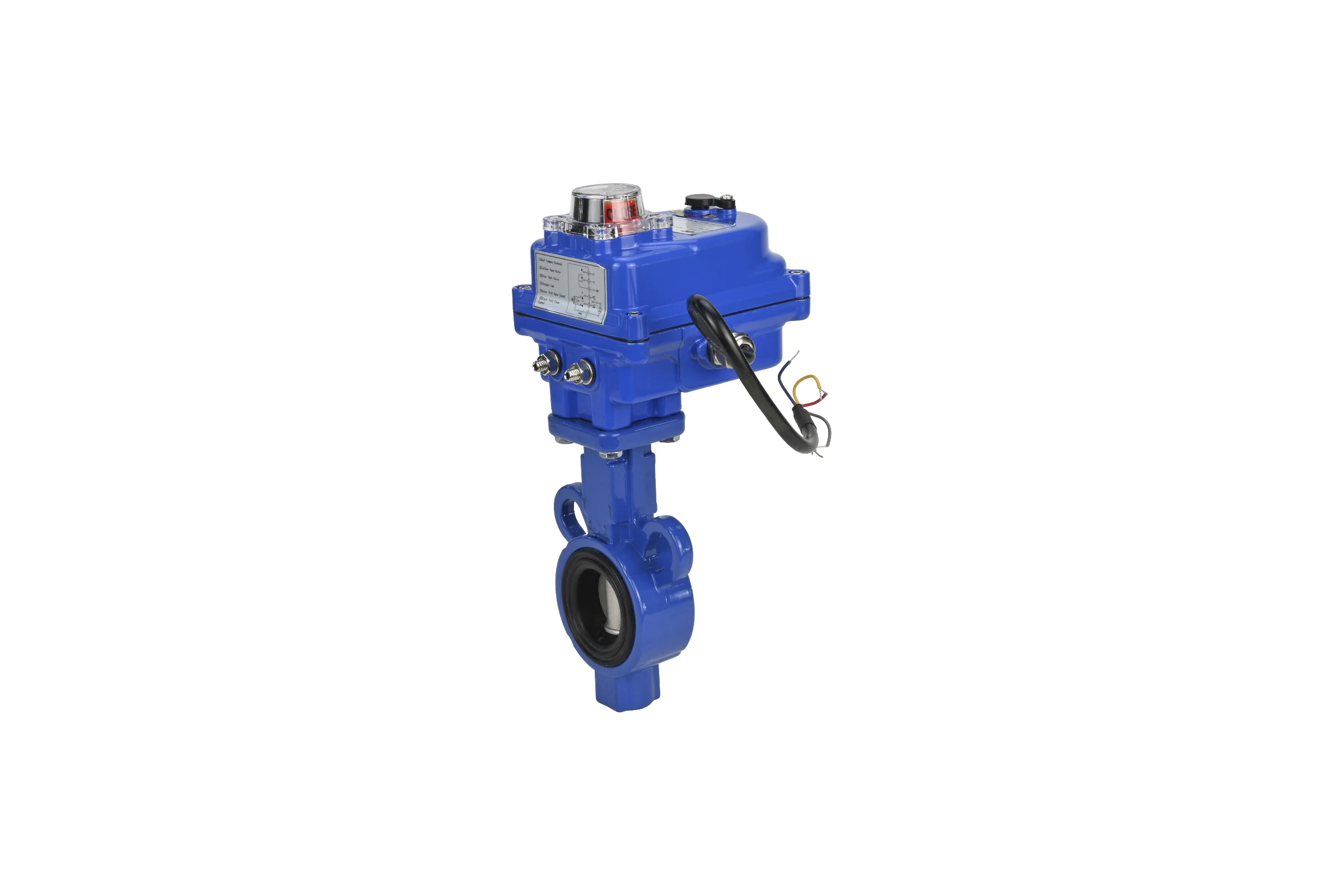 Затвор дисковый DN.ru AL-316L-EPDM-2W-Fb-ISO-H Ду25/32 электропривод 003 blue 24В D050-11935