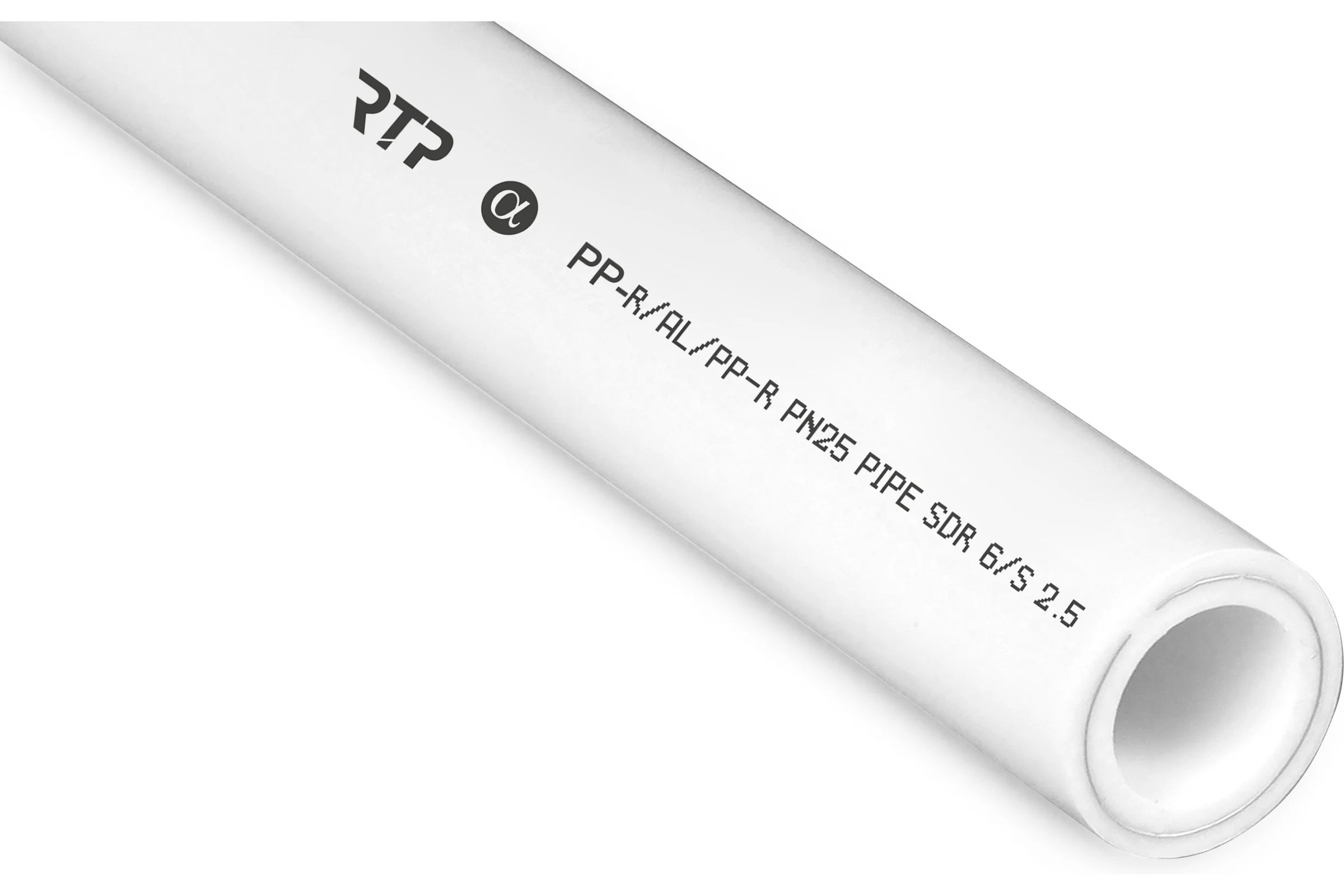Труба RTP PN25, SDR 6 армированная перфорированным алюминием по центру D 20х3.4 мм, 4 м 14365