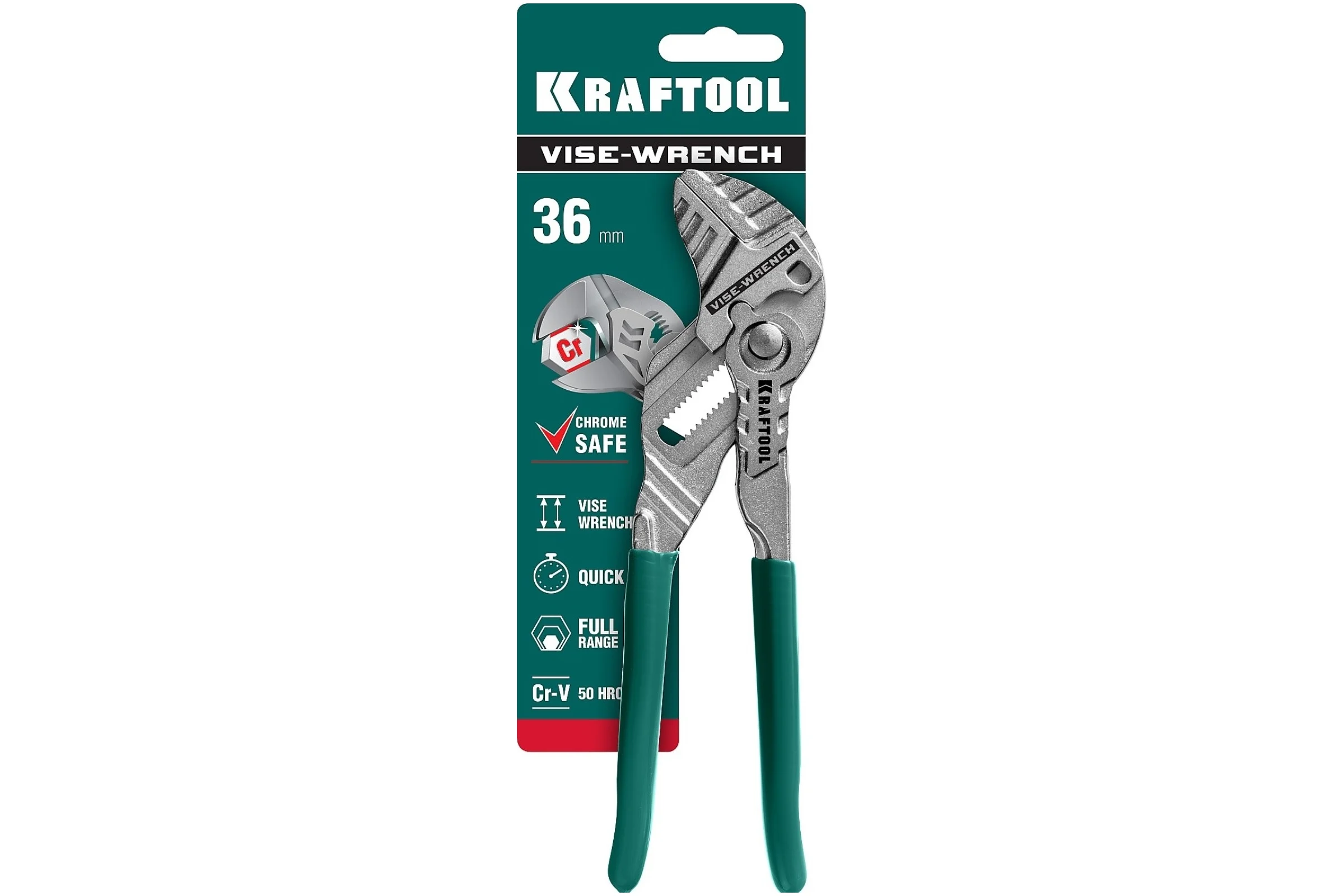 Переставные клещи-гаечный ключ KRAFTOOL Vise-Wrench 180 мм 22063