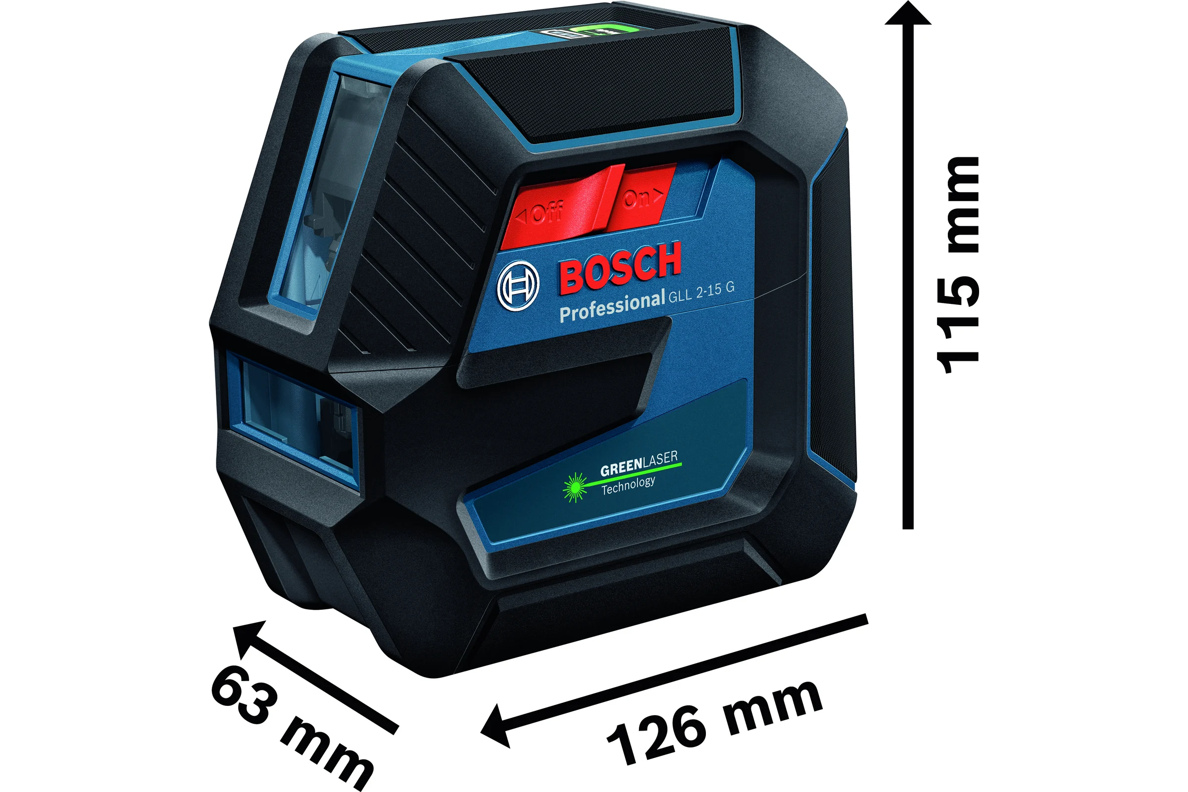 Лазерный нивелир Bosch GLL 2-15G + LB10 + клипса + кейс 0601063W02