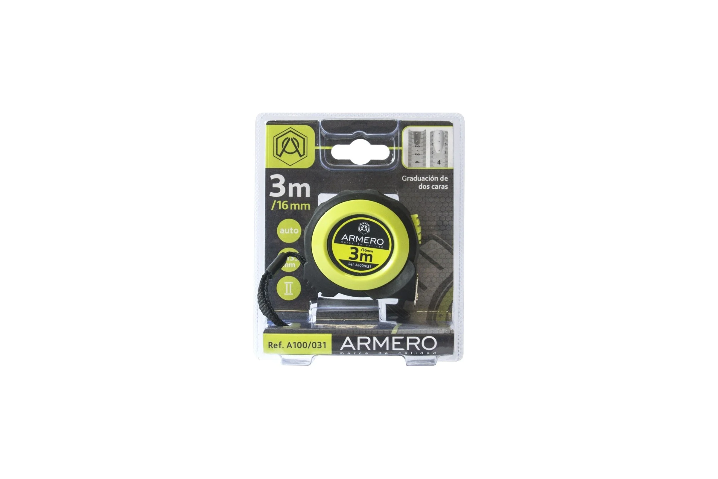 Рулетка с фиксатором Armero A103/031 3 м, 16 мм AI03-031