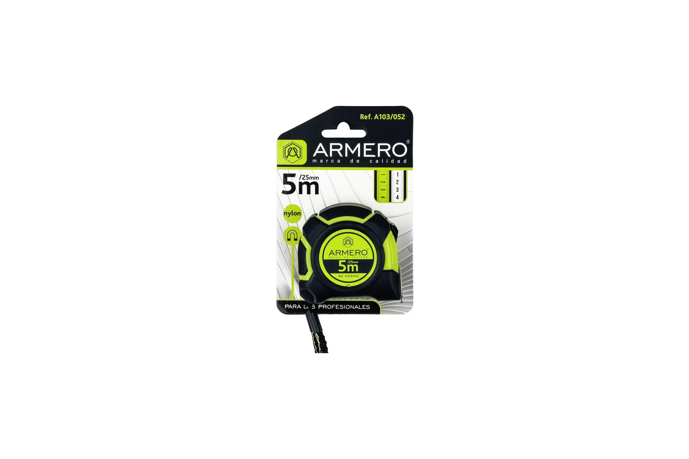 Рулетка с фиксатором Armero A103/052 5 м, 25 мм AI03-052