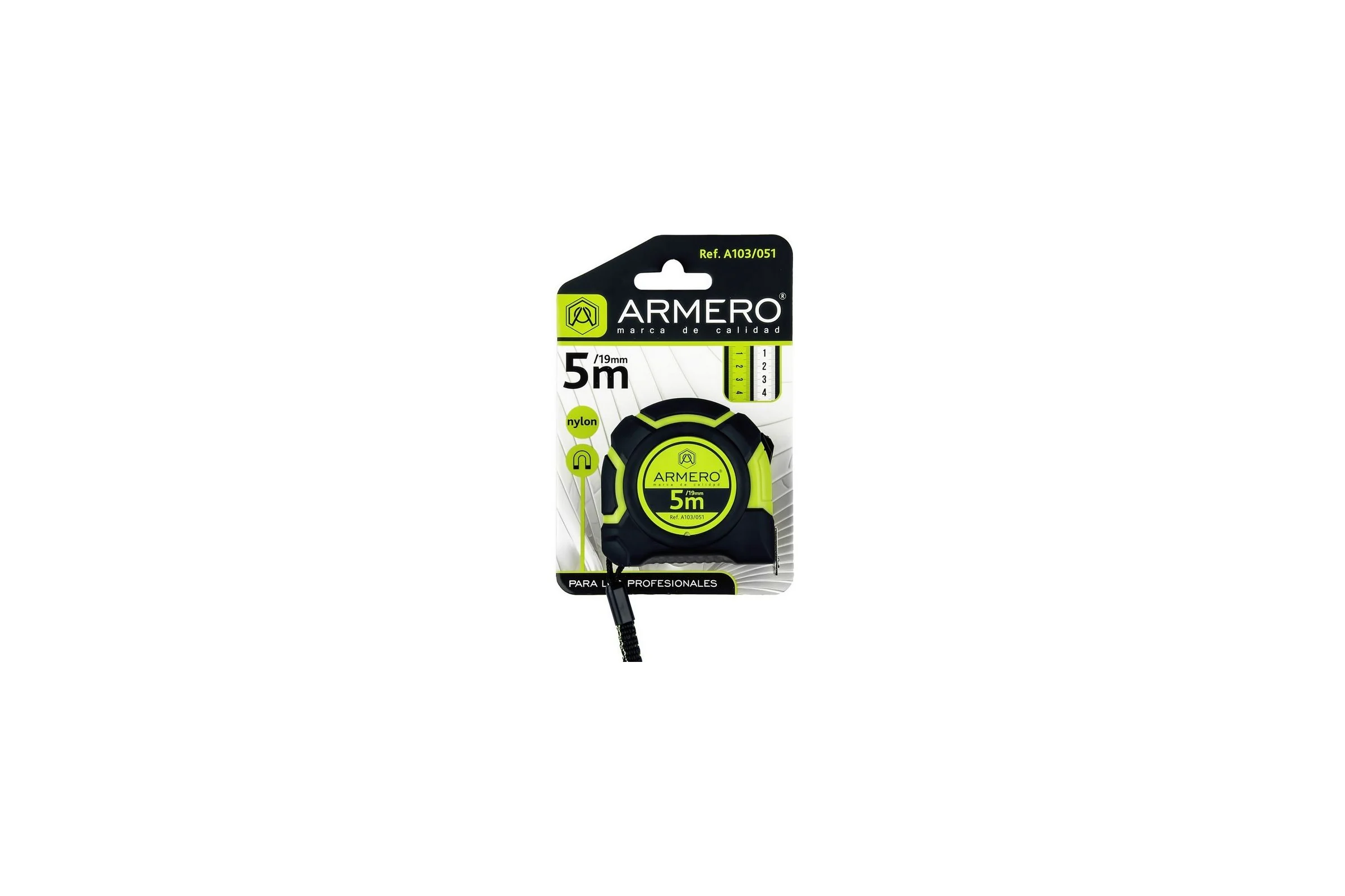 Рулетка с фиксатором Armero A103/051 5 м, 19 мм AI03-051