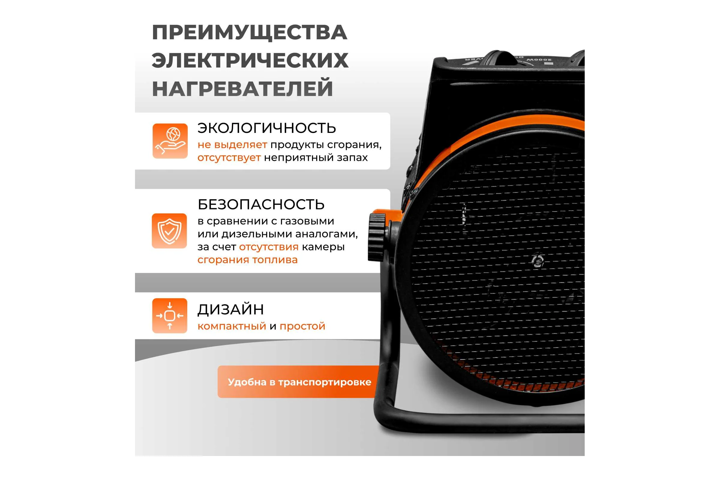 Нагреватель воздуха ECOTERM электрический EHR-02/1F ET3722-1