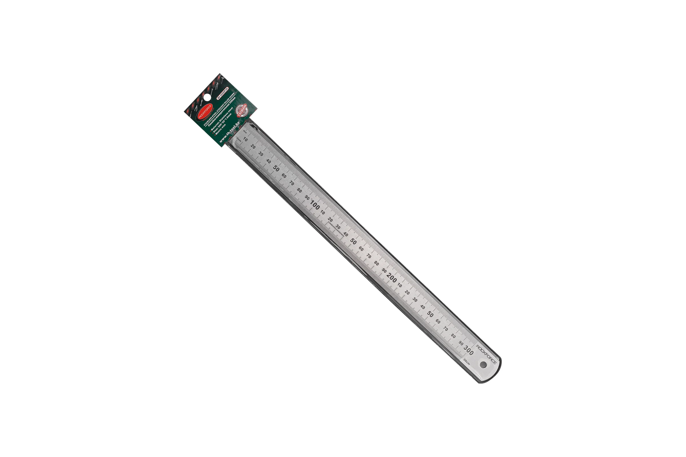 Линейка металлическая измерительная с таблицей перевода Rockforce 300м RF-5096P30(19734)