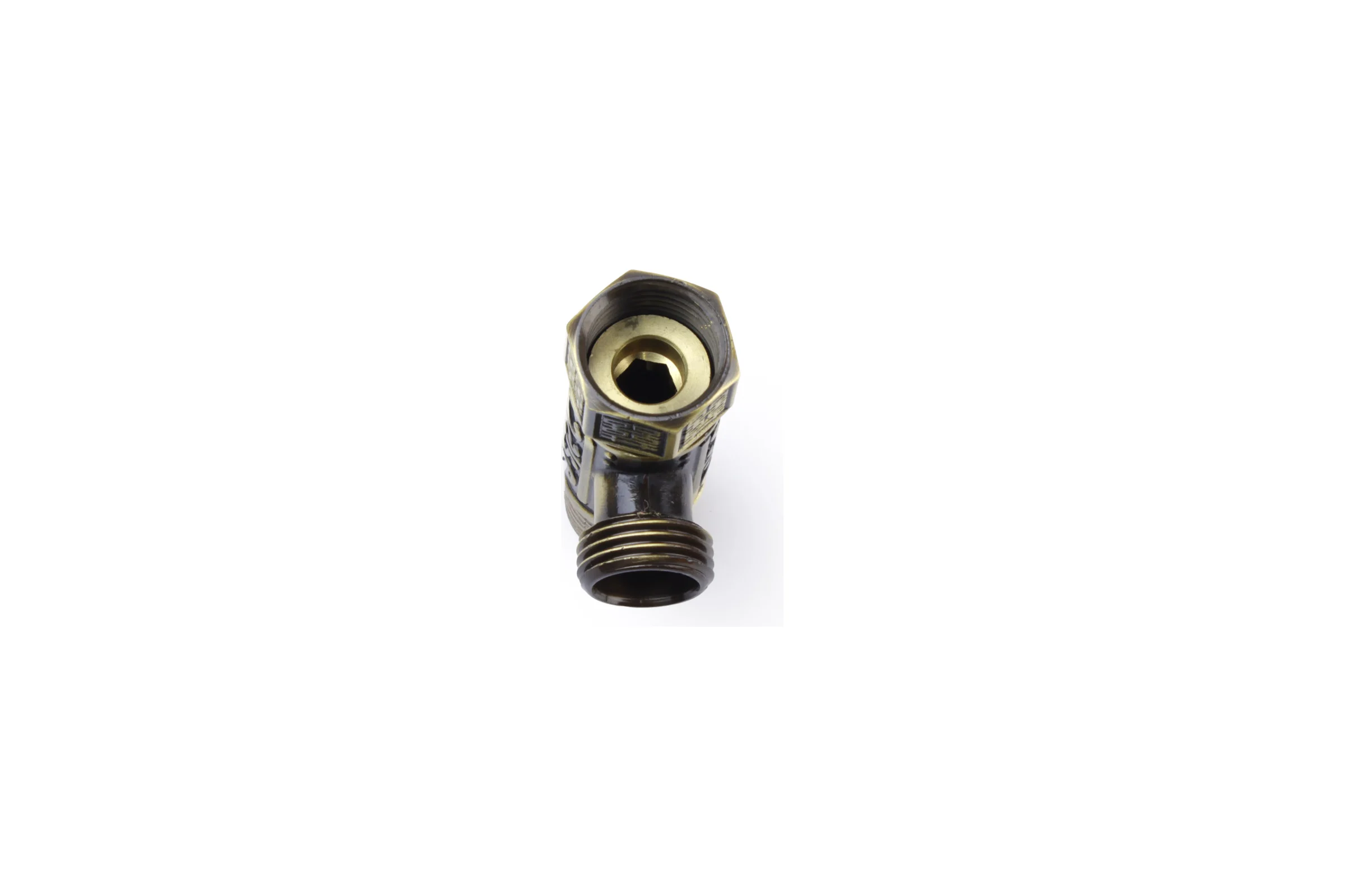 Тройник латунный BRONZE DE LUXE 1/2", бронза 21677
