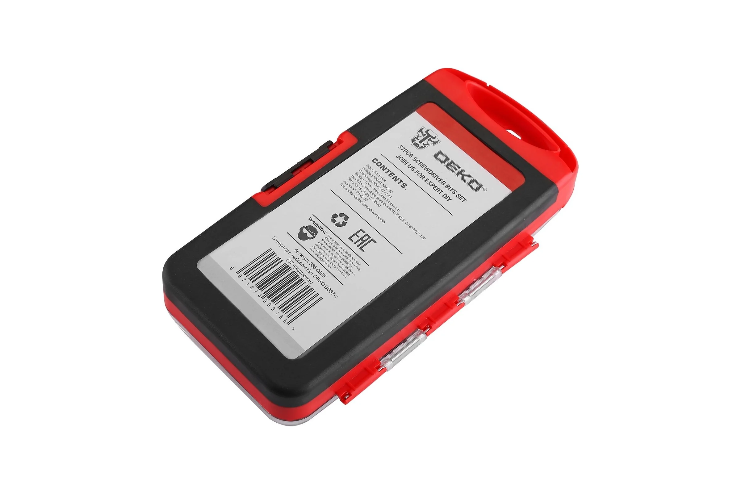 Отвертка с набором бит DEKO BS37-1 065-0505