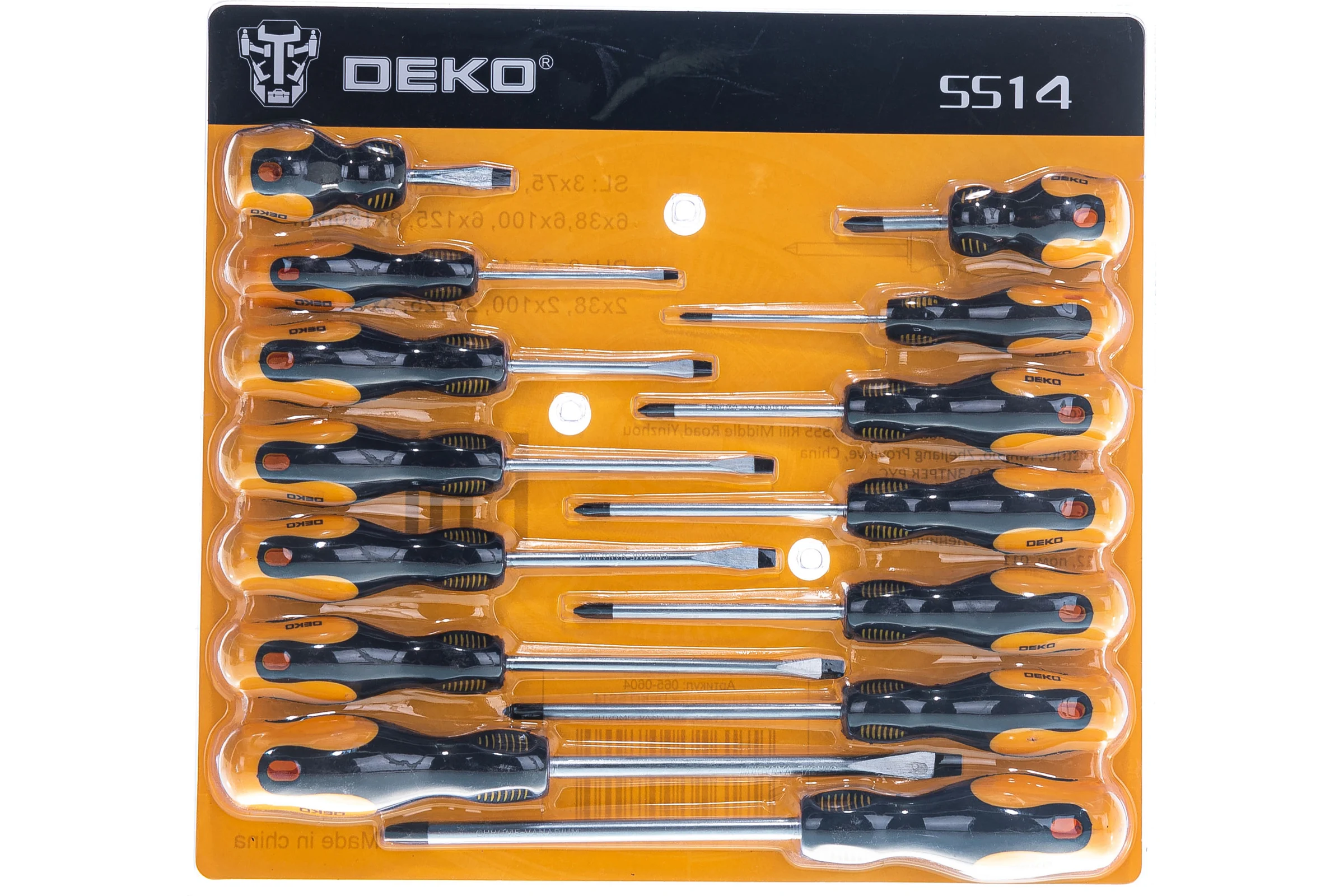 Набор отверток DEKO SS14 065-0604