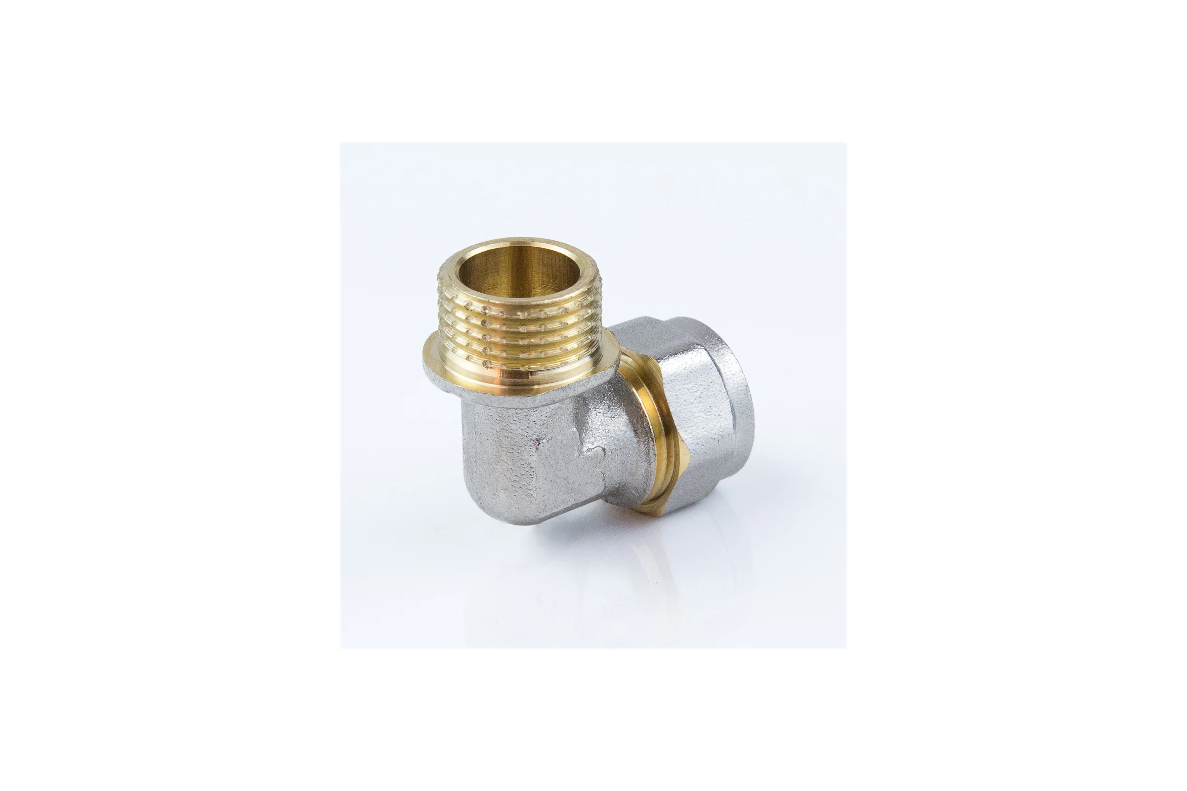 Угольник Aquasfera МП обжимной, латунь Дн32х1х90гр НР 7006-07 027-8754