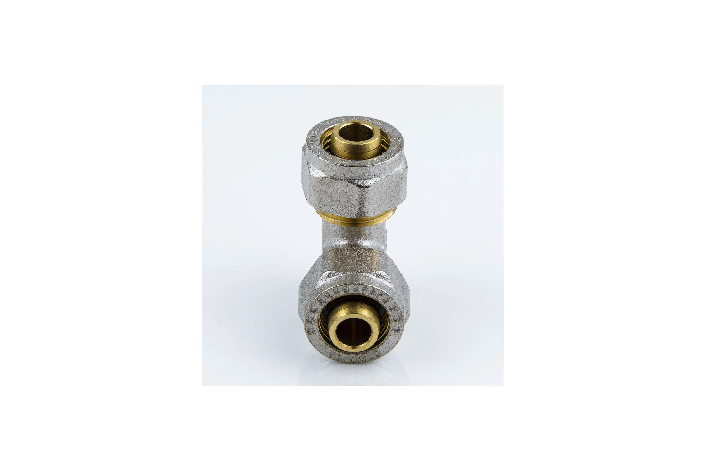 Угольник Aquasfera МП обжимной, латунь Дн32х90гр 7005-04 027-8740