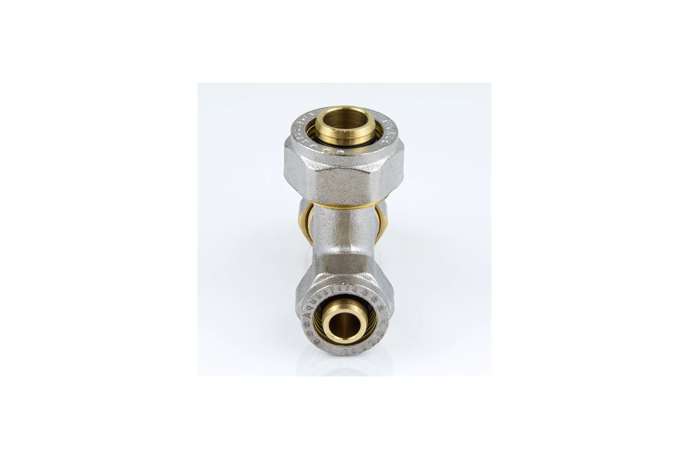 Переходной тройник Aquasfera МП обжимной, латунь Дн16х20х16 7012-01 027-8759