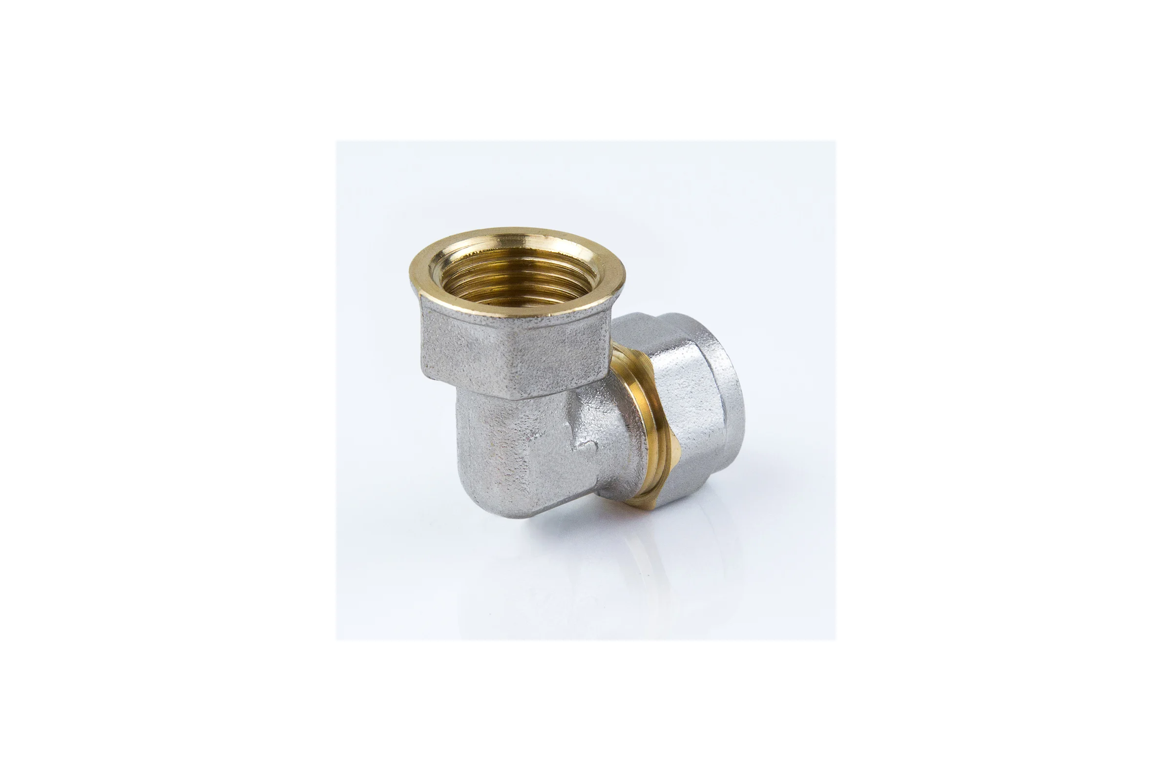 Угольник Aquasfera МП обжимной, латунь Дн20х1/2х90 гр ВР 7007-03 027-8743