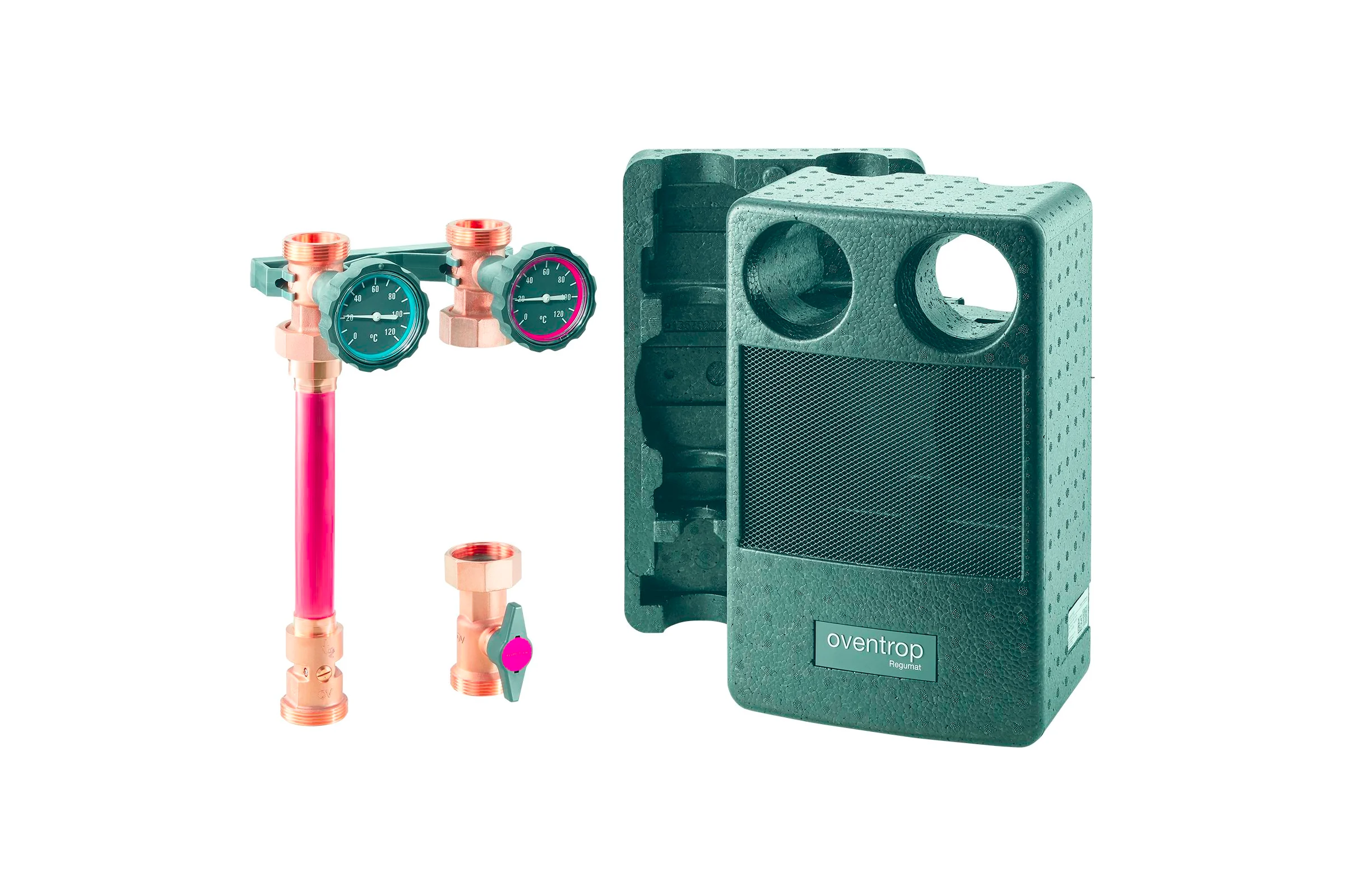 Насосная группа Oventrop Regumat S-180 прямая, DN-25, 1 1/2", без насоса 1357020