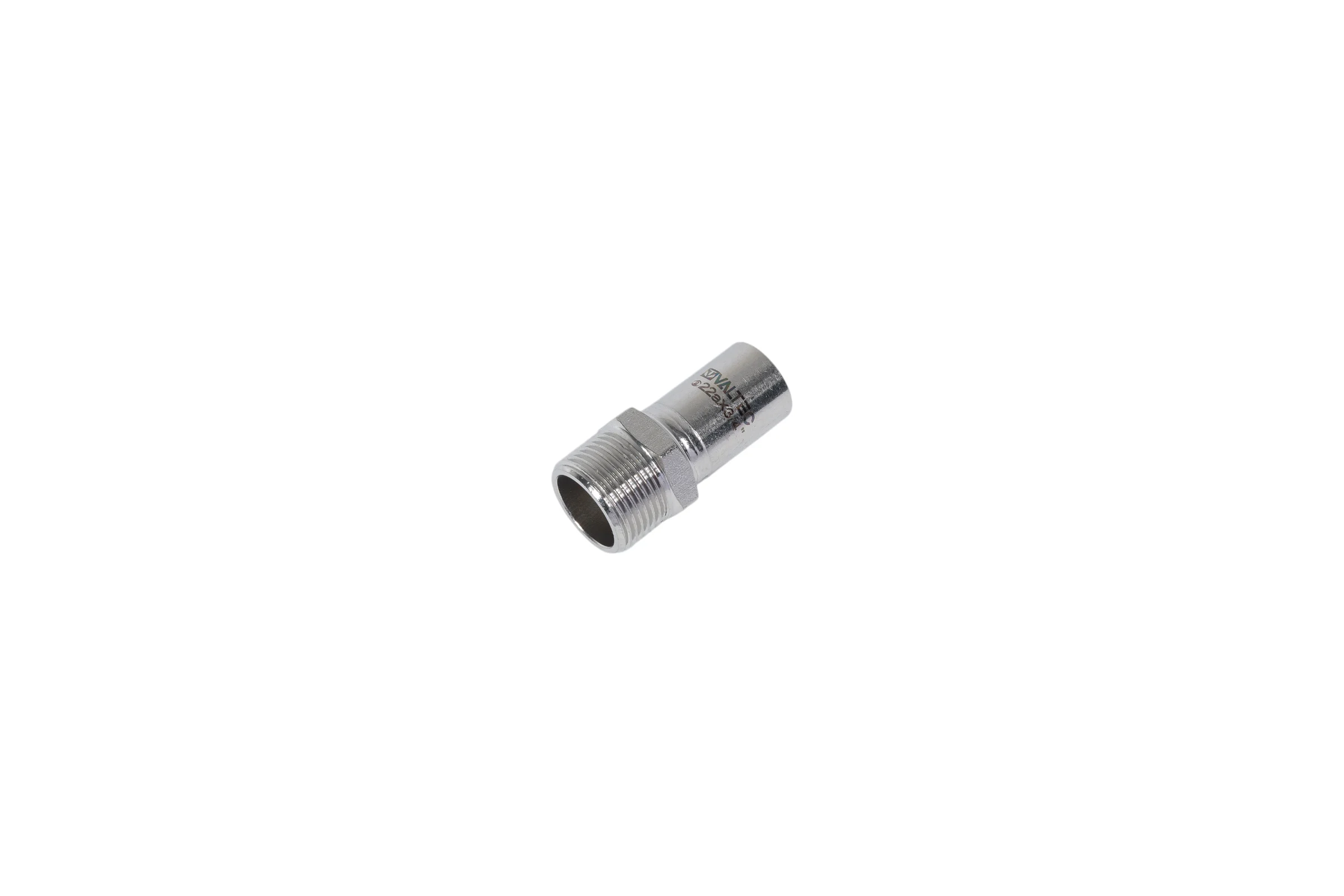 Резьбовая вставка из нержавеющей стали VALTEC с наружной резьбой, 22х3/4 VTi.906.I.002205