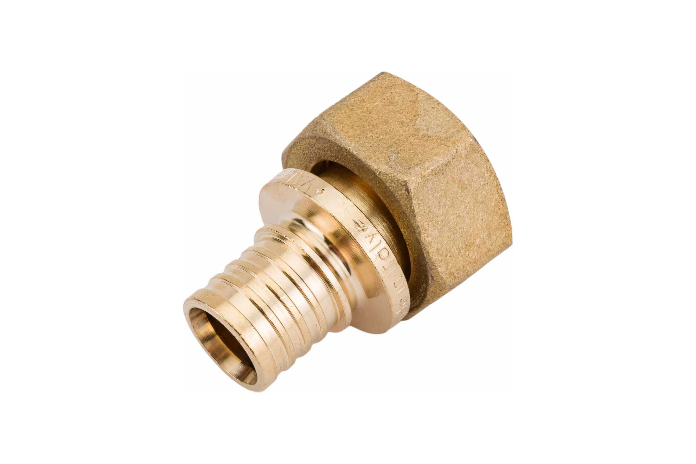 Надвижной соединитель VALTEC с накидной гайкой, 16х2.2х1/2 VTm.422.BG.001604