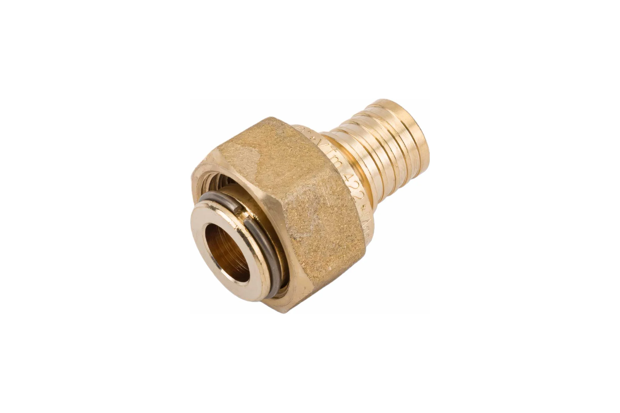 Надвижной соединитель VALTEC с накидной гайкой, 16х2.2х1/2 VTm.422.BG.001604