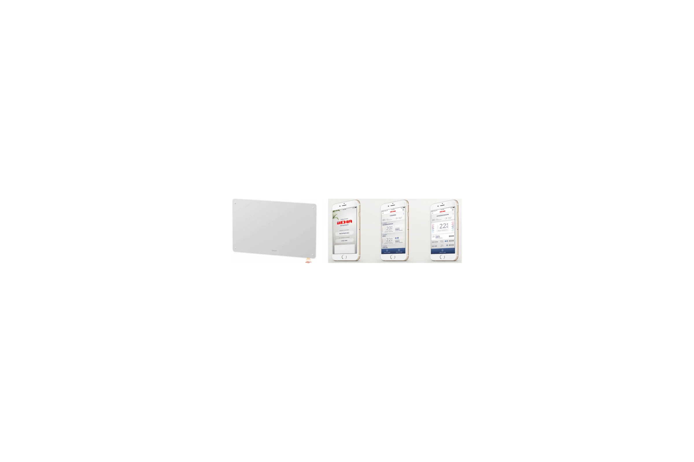 Конвектор BEHA с передней стеклянной панелью PGV 4 Wi-Fi 810400