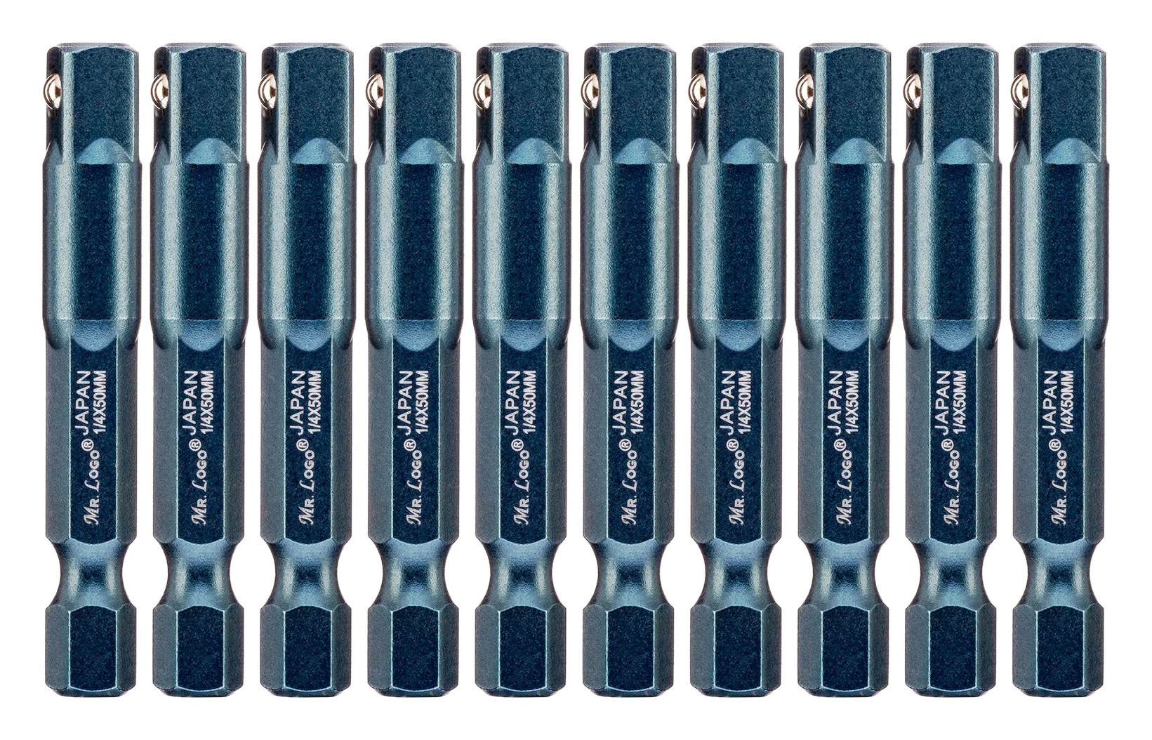 Адаптеры 50 мм для торцевых головок 1/4", 10 шт Mr.Logo С1450-10