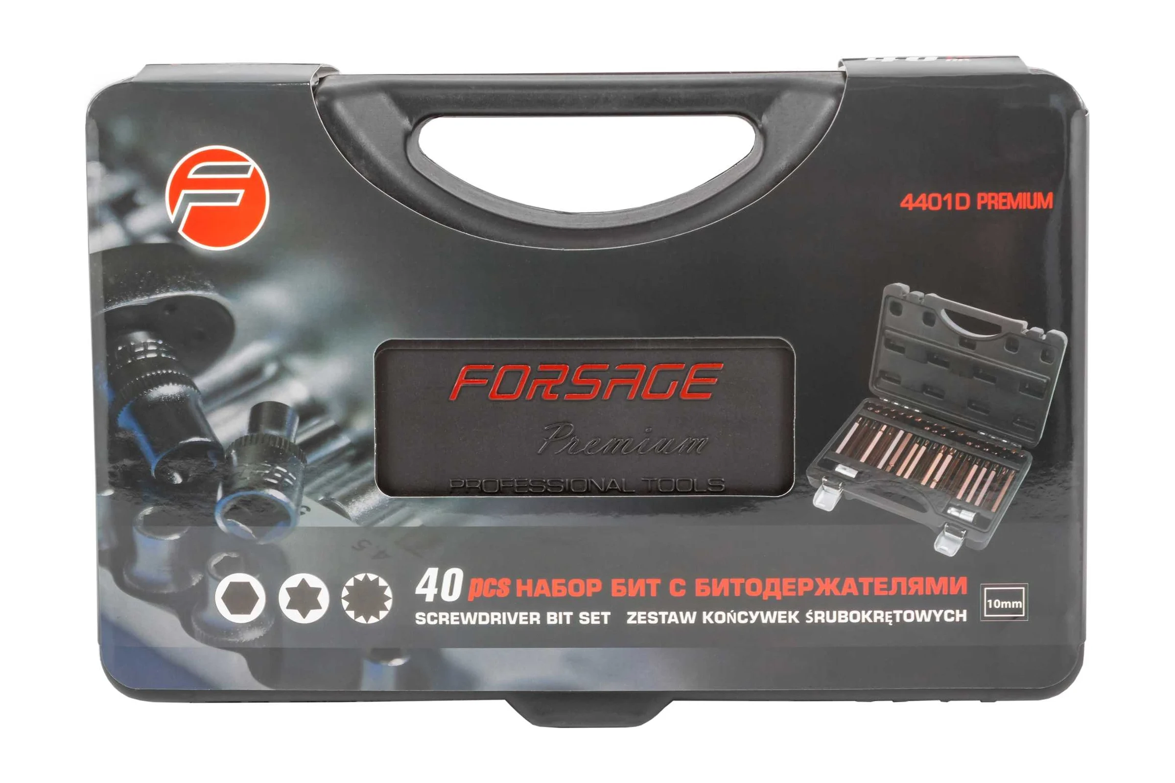 Набор бит с битодержателями "Premium", 40 предметов Forsage F-4401D(28673)