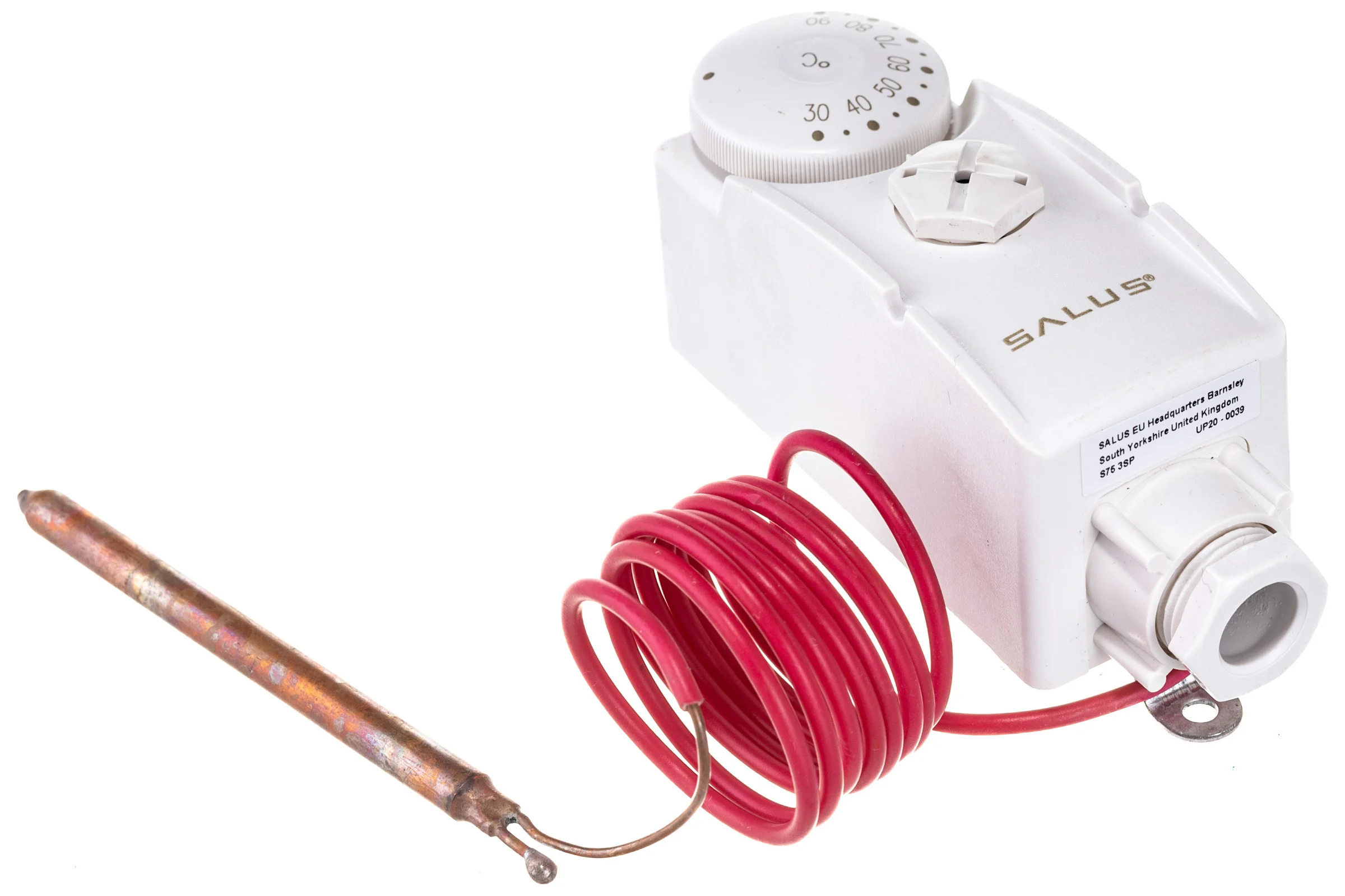 Электрический термостат Salus Controls с выносным датчиком, диапазон TC-30-90, 220 В AT10F