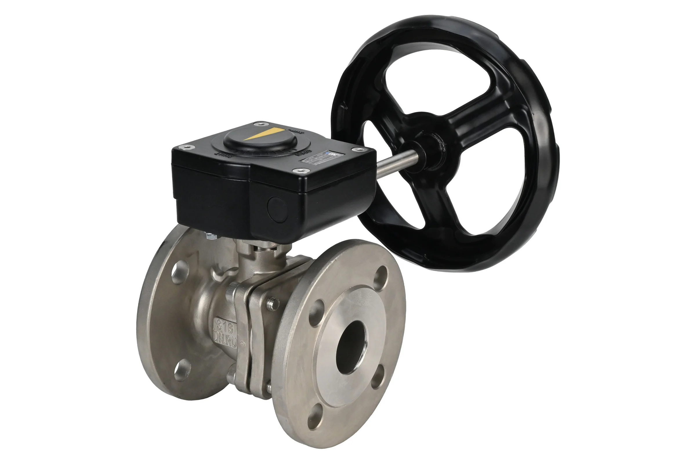 Шаровой кран DN.ru КШФП.316.200 Ду50 Ру40 с редуктором HAM-1 D160-12898