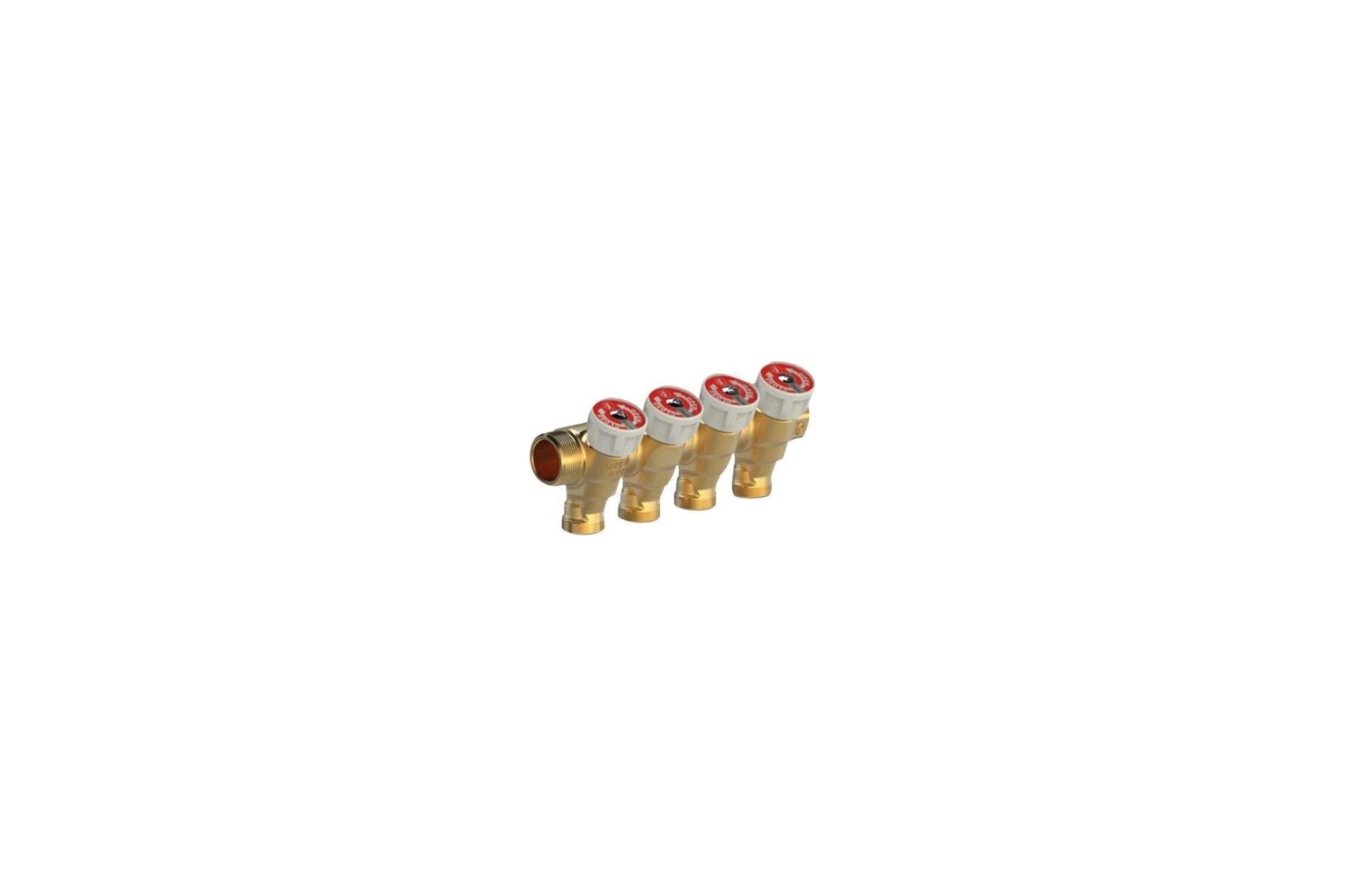 Коллектор Giacomini латунь, 3/4 ВР/НР., на 3 выхода, 1/2 НР R585C R585CY063 040-0229