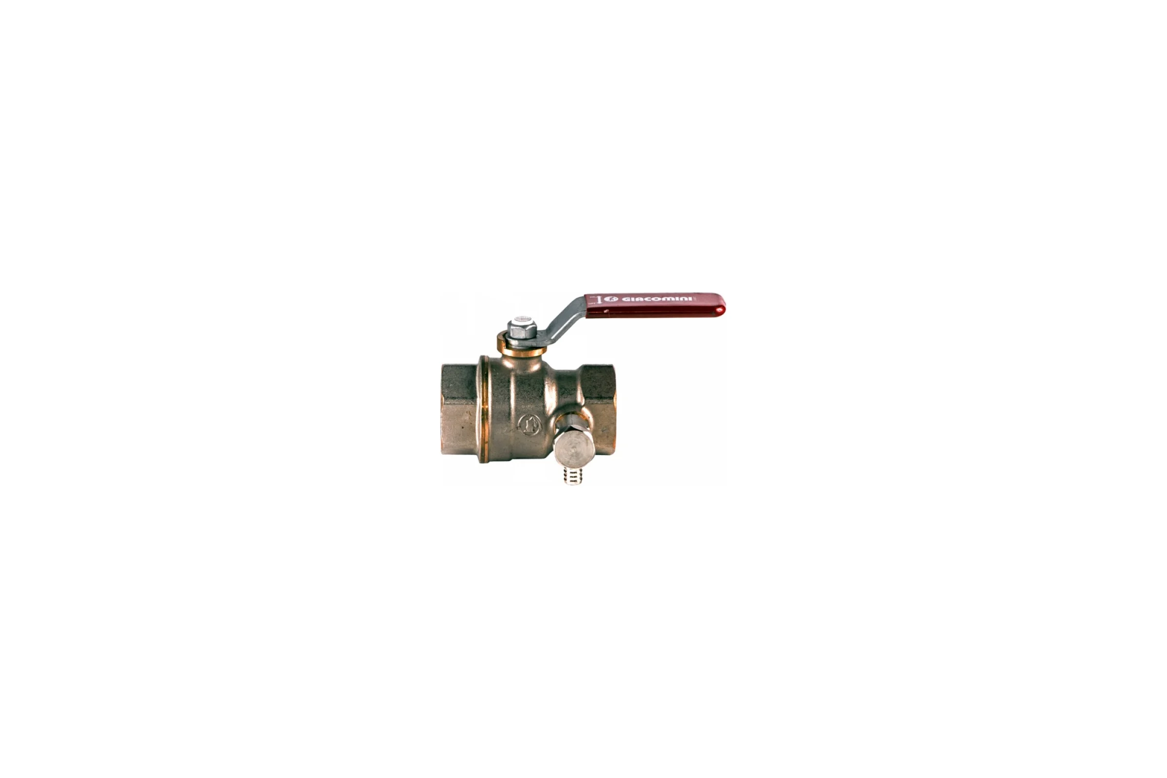 Шаровой кран Giacomini со спускником R910S Ду 15 Ру42 ВР G1/2 R910SX003 007-7776