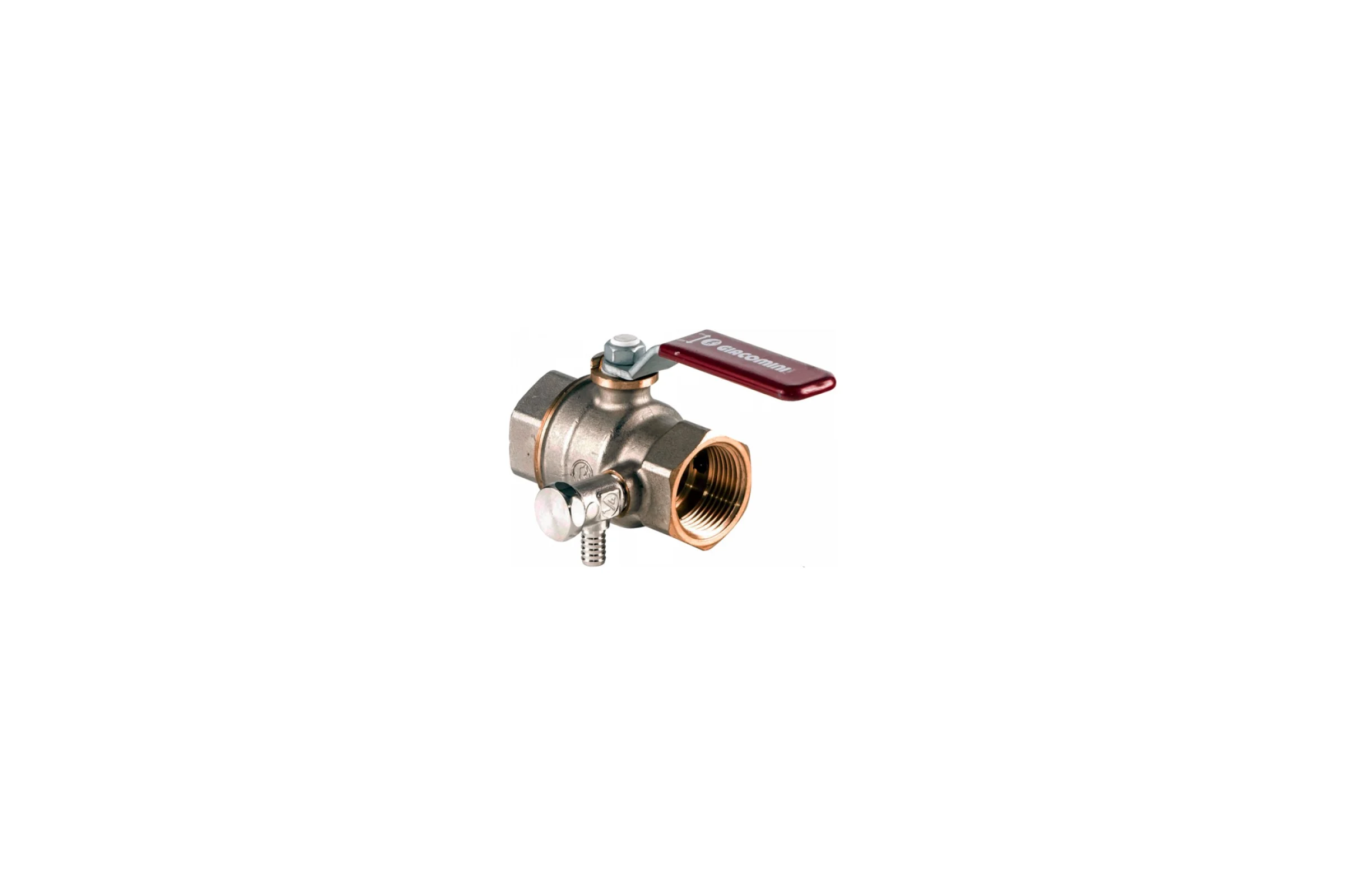 Шаровой кран Giacomini со спускником R910S Ду 15 Ру42 ВР G1/2 R910SX003 007-7776
