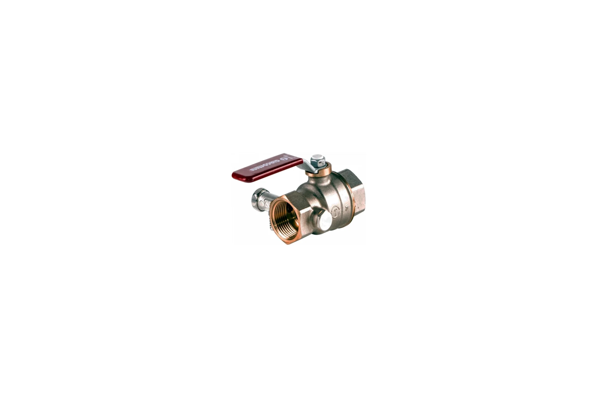 Шаровой кран Giacomini со спускником R910S Ду 15 Ру42 ВР G1/2 R910SX003 007-7776