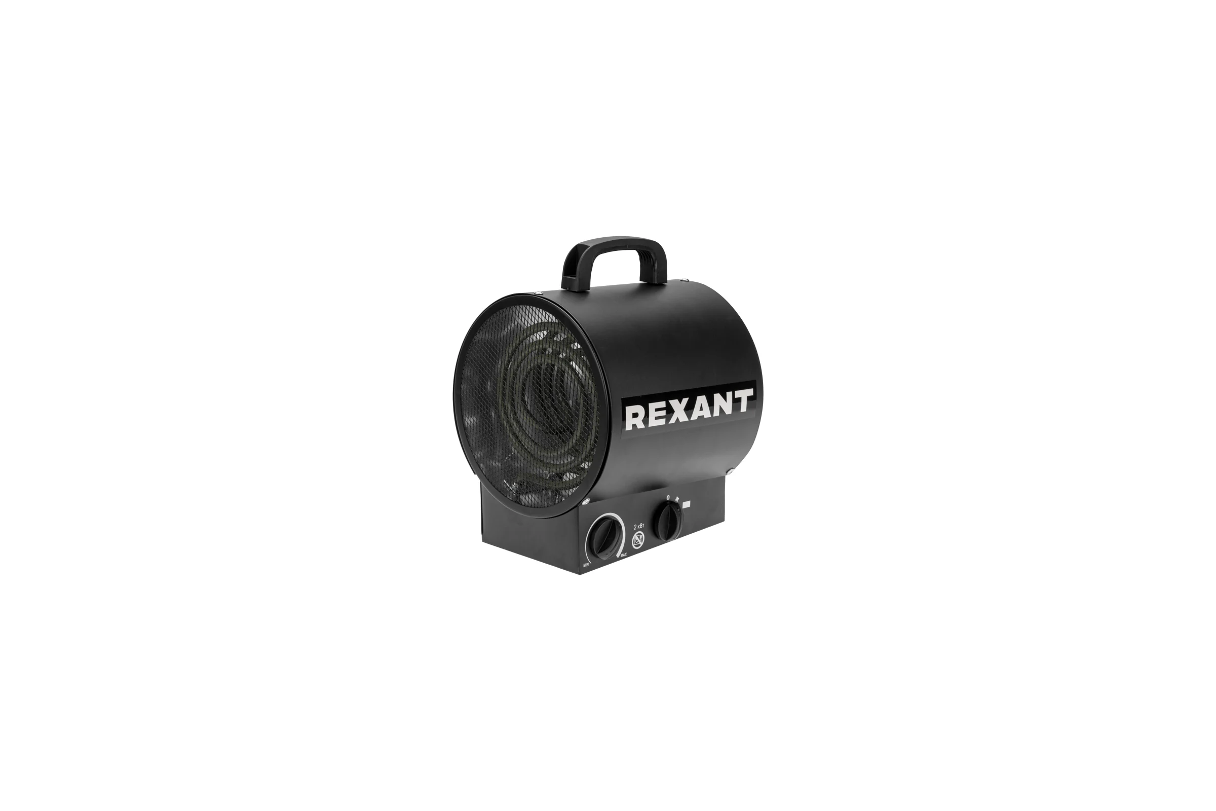 Пушка тепловая электрическая REXANT круглая, прямоугольная подставка, ТЭН, 2 кВт 60-0036