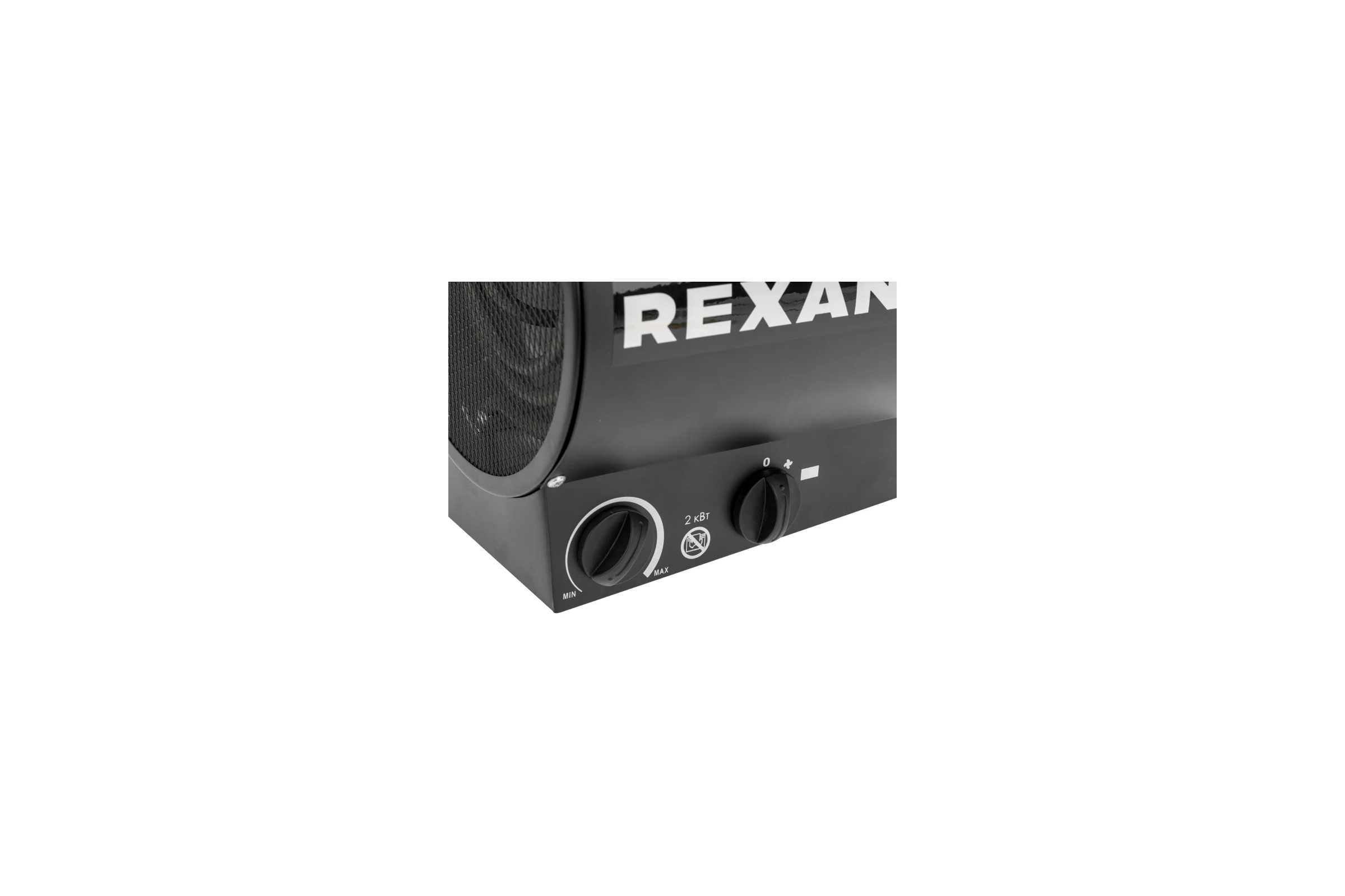 Пушка тепловая электрическая REXANT круглая, прямоугольная подставка, ТЭН, 2 кВт 60-0036