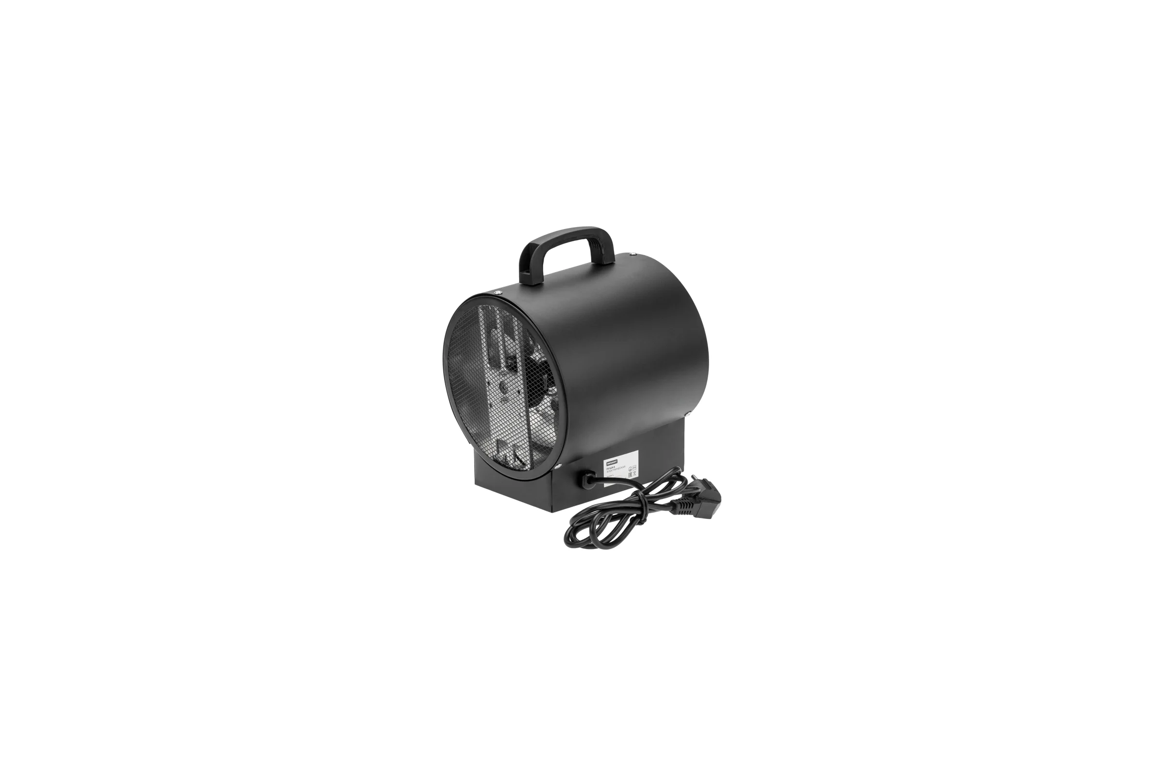 Пушка тепловая электрическая REXANT круглая, прямоугольная подставка, ТЭН, 3 кВт 60-0037