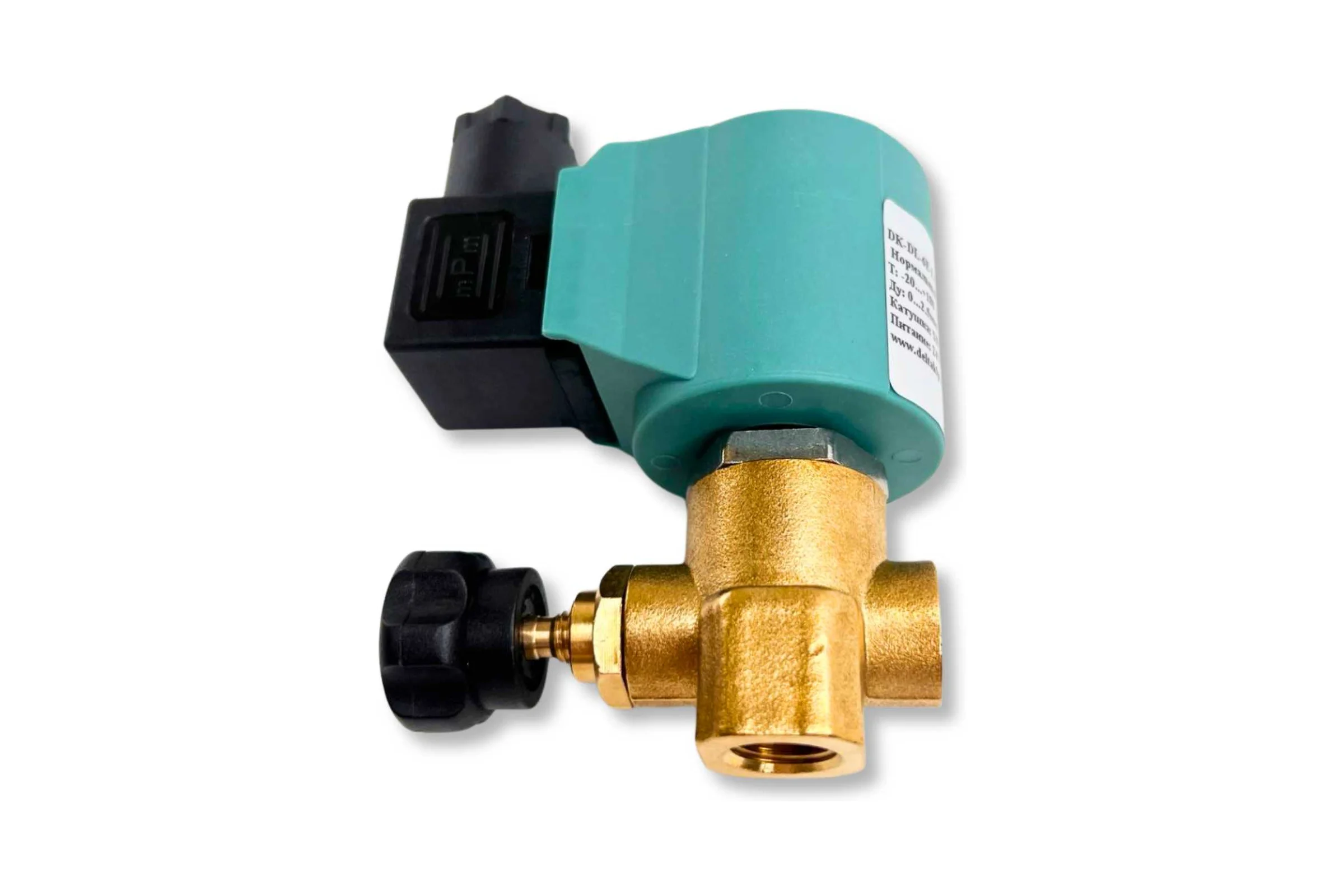 Соленоидный клапан DELTAKIP DK-DL-6E G, Ду 0…2,5, 0…2,5МПа, 0…160С, Латунь, Viton, SB597, 24VDC DK-H0000253
