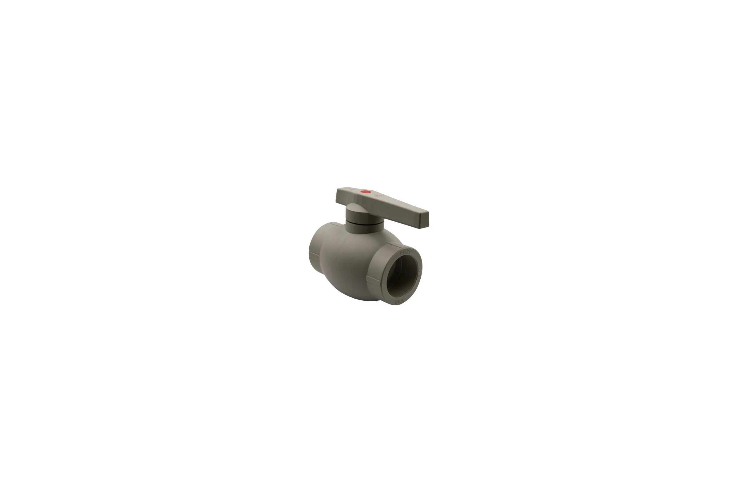 Шаровой кран VRT 50, ручка, PP-R EVER plast, серый 538456
