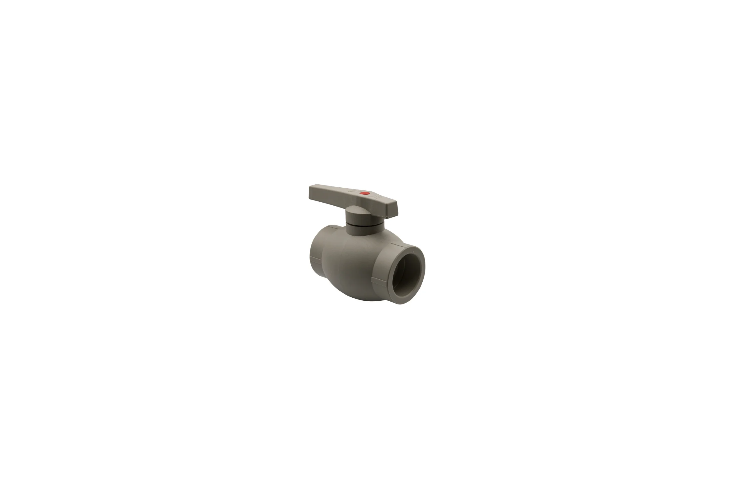 Шаровой кран VRT 50, ручка, PP-R EVER plast, серый 538456
