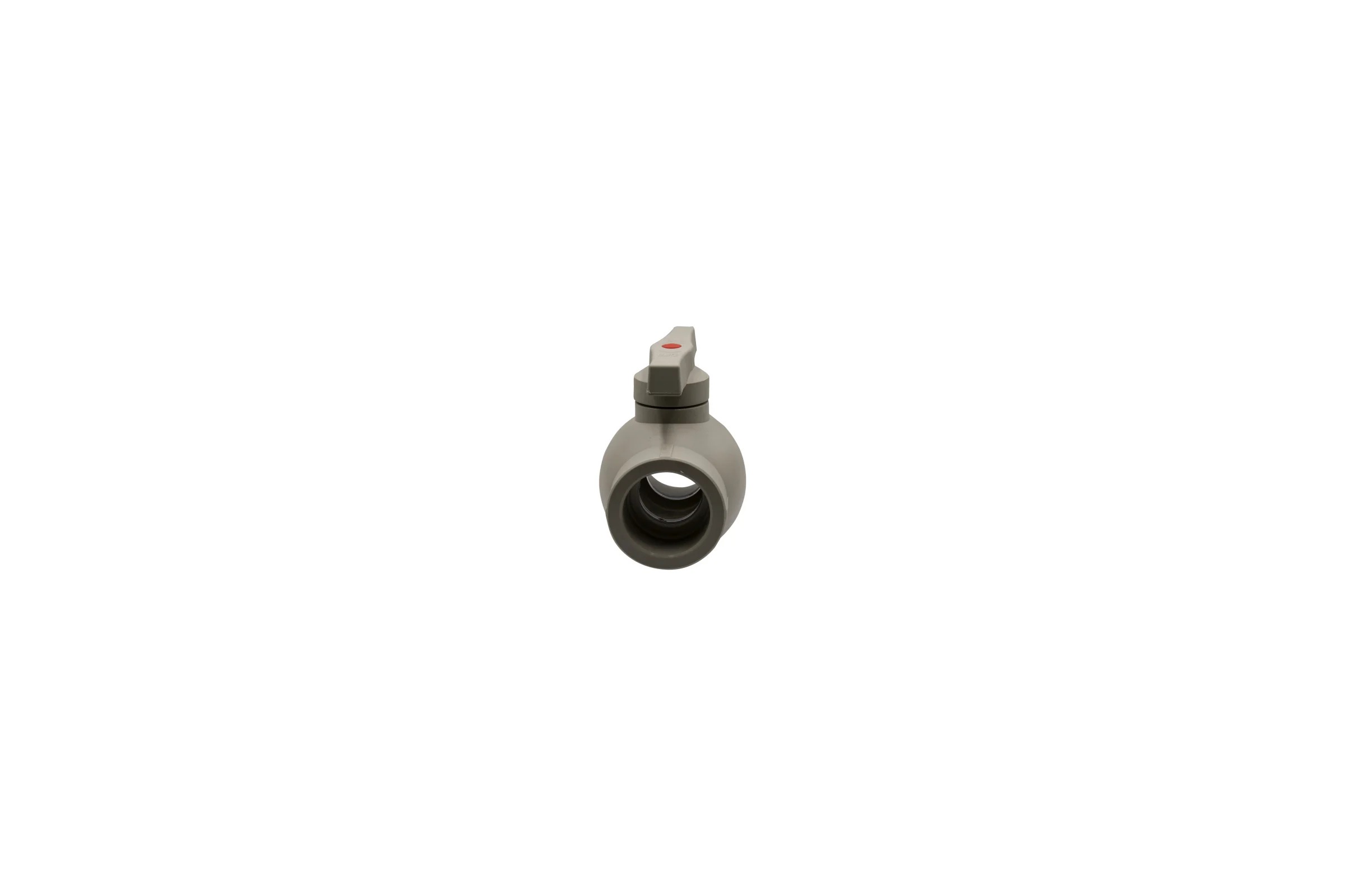 Шаровой кран VRT 50, ручка, PP-R EVER plast, серый 538456