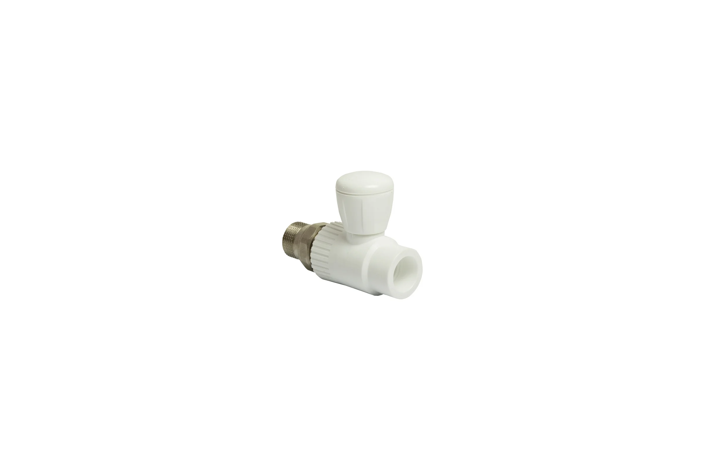 Шаровой кран VRT американка, 25-3/4", прямой, EVER plast, белый 542467