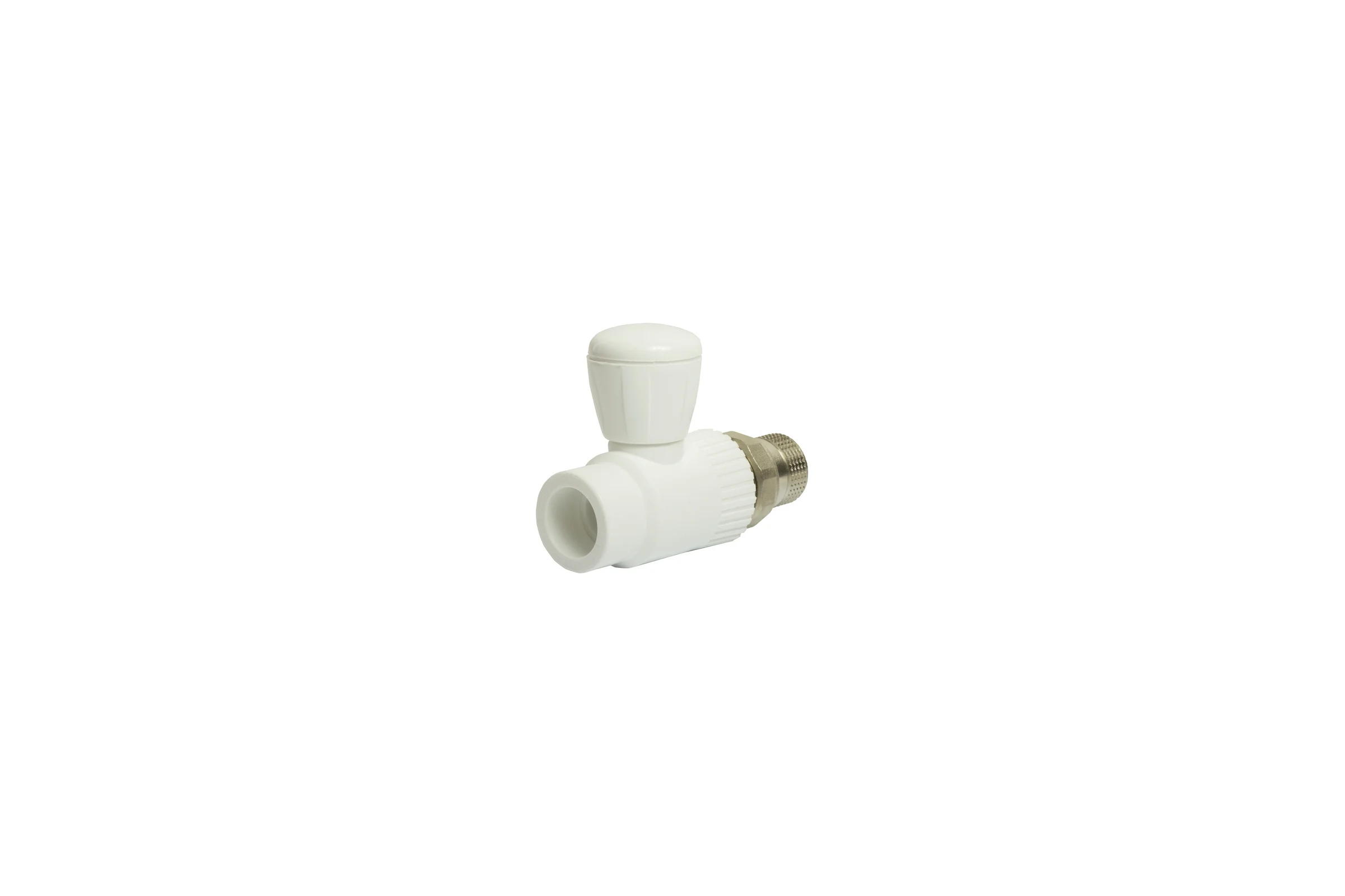 Шаровой кран VRT американка, 25-3/4", прямой, EVER plast, белый 542467