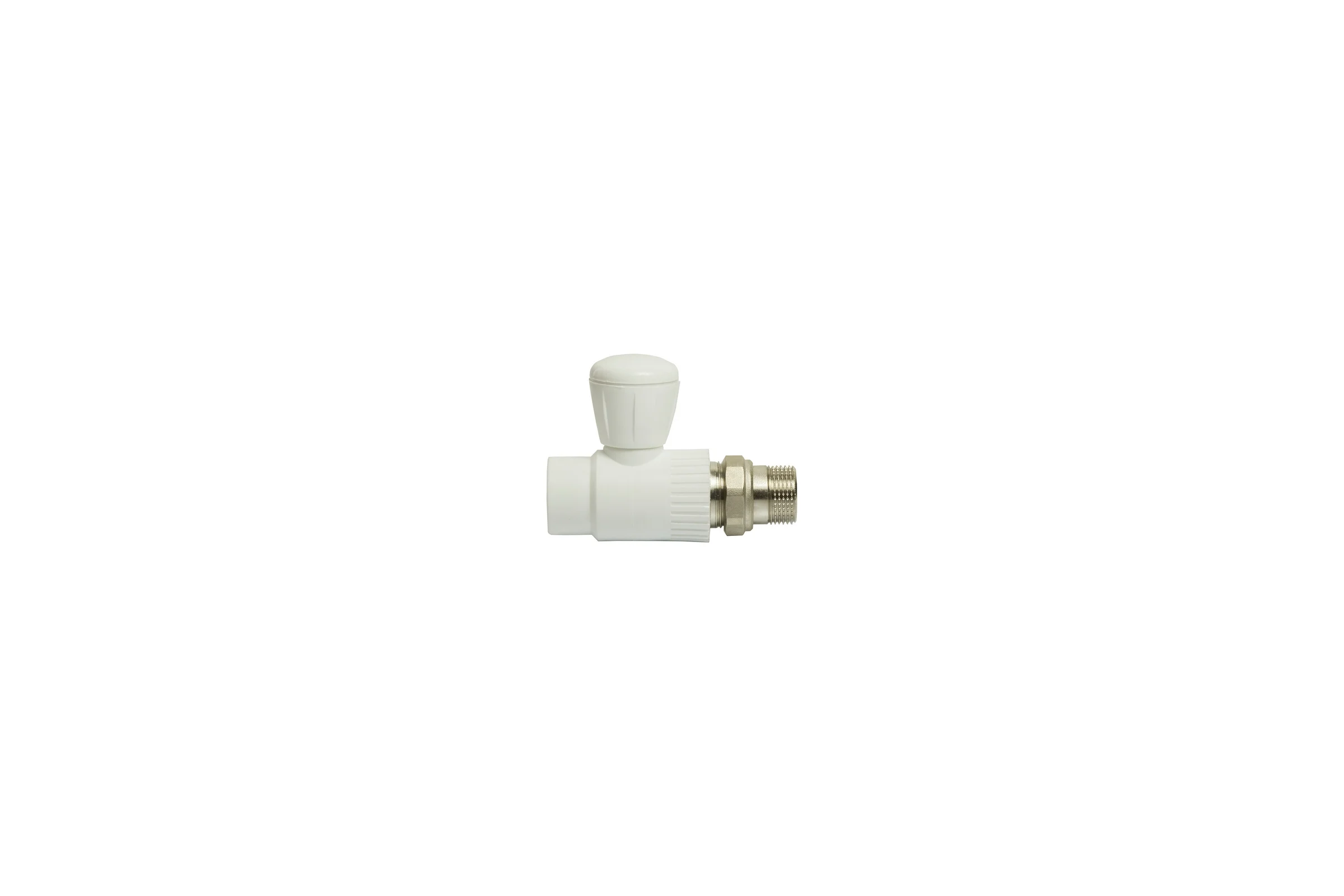 Шаровой кран VRT американка, 25-3/4", прямой, EVER plast, белый 542467