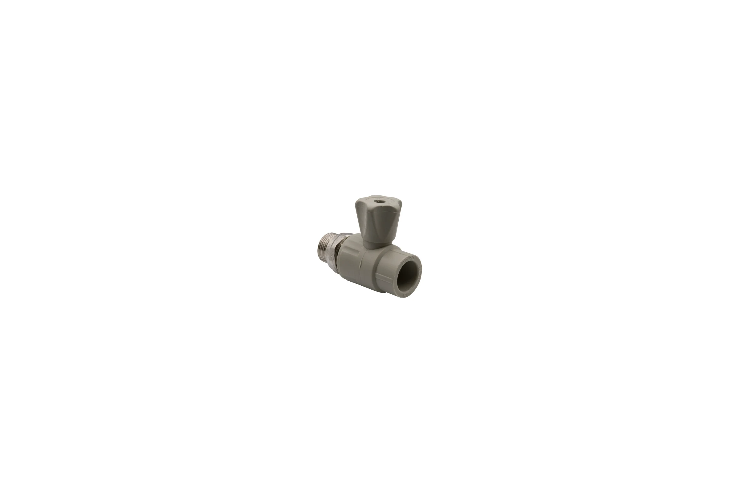 Шаровой кран VRT американка, 25-3/4", прямой, EVER plast, серый 538452