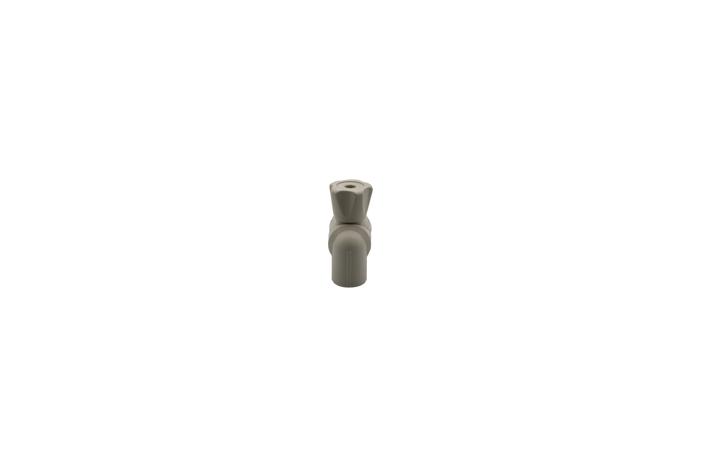 Шаровой кран VRT американка, 20-1/2", угловой, EVER plast, серый 538453