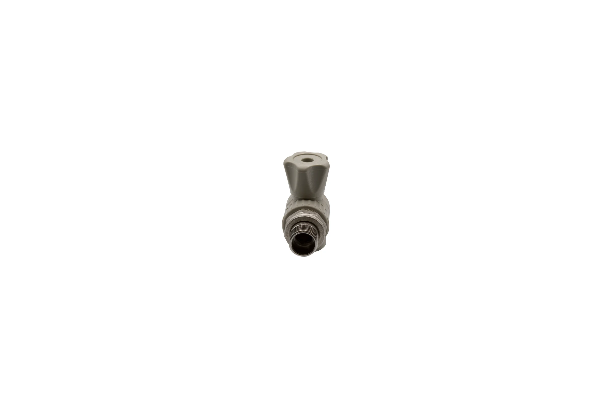 Шаровой кран VRT американка, 20-1/2", угловой, EVER plast, серый 538453