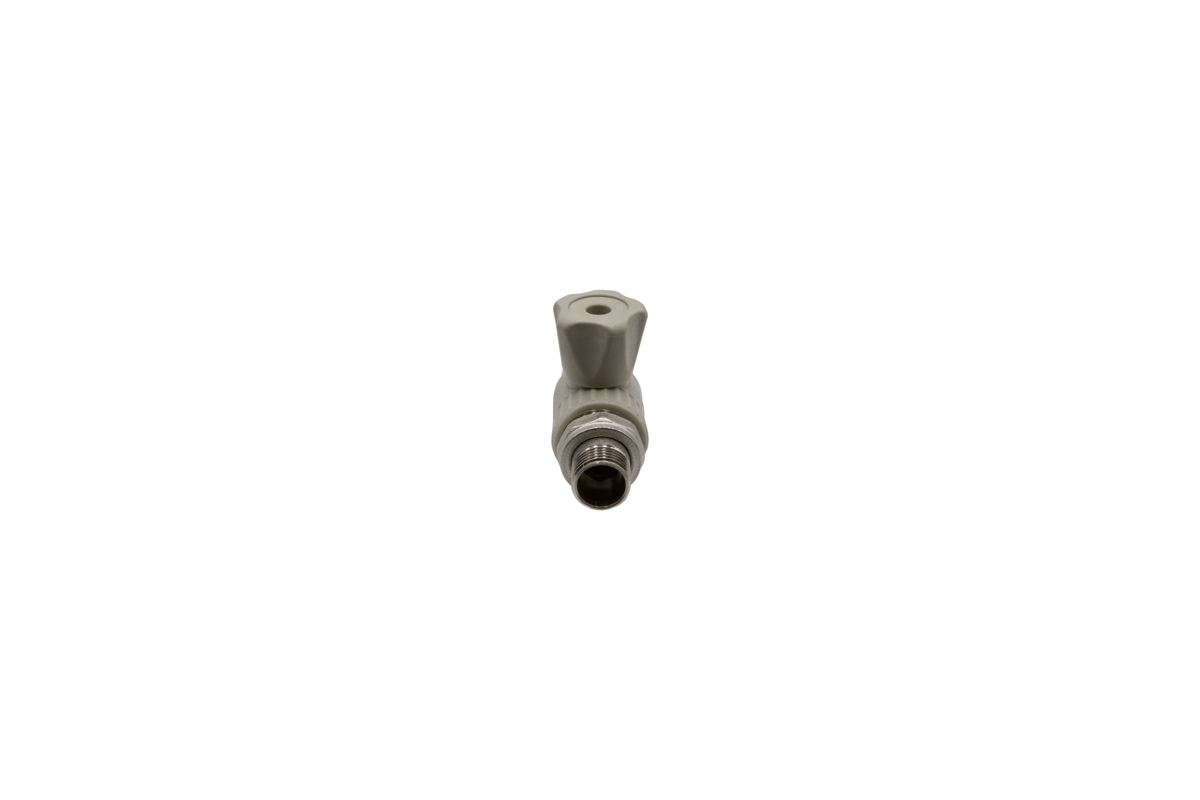 Шаровой кран VRT американка, 20-1/2", прямой, EVER plast, серый 538451