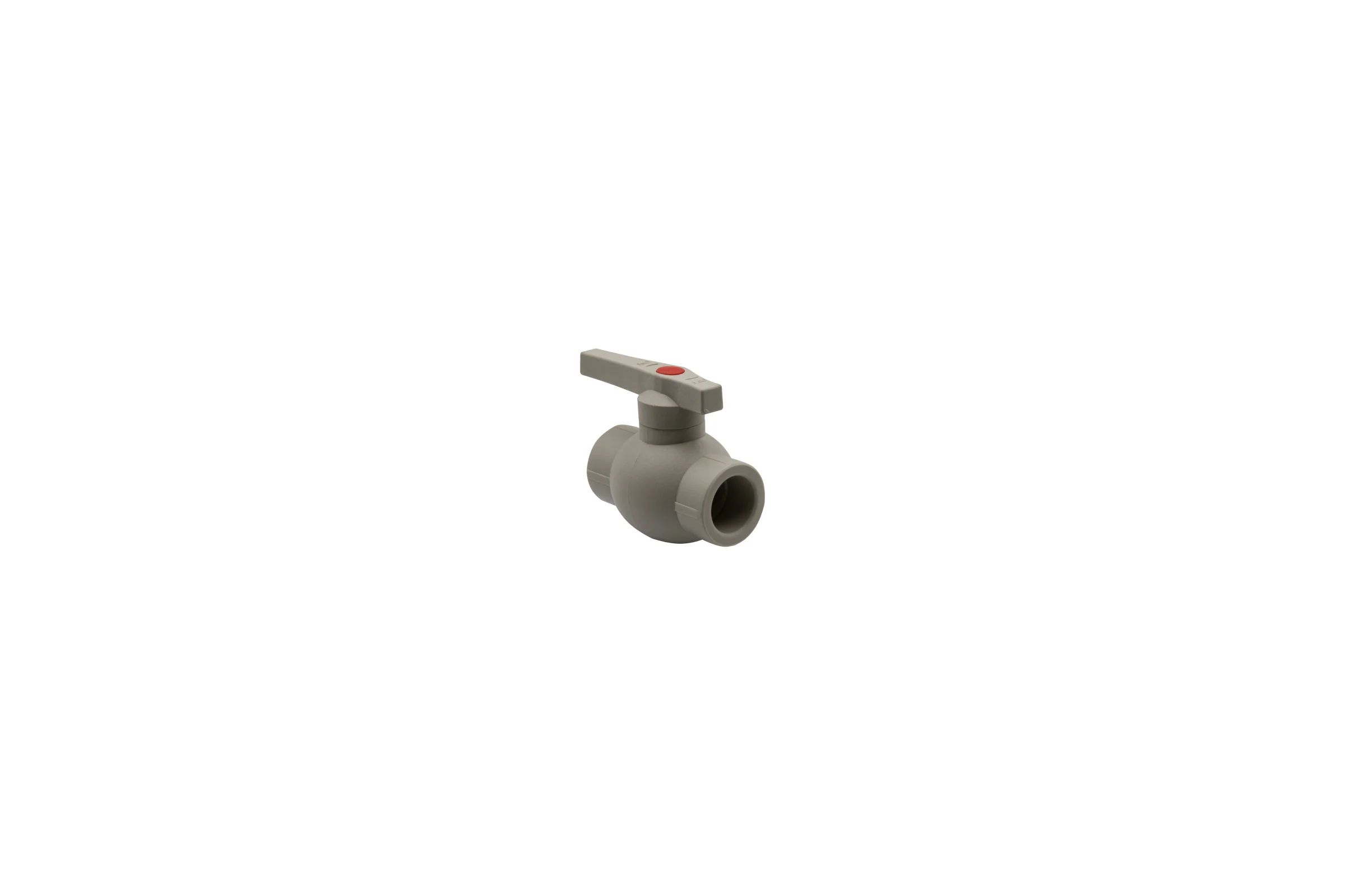 Шаровой кран VRT 25, ручка, PP-R EVER plast, серый 538455