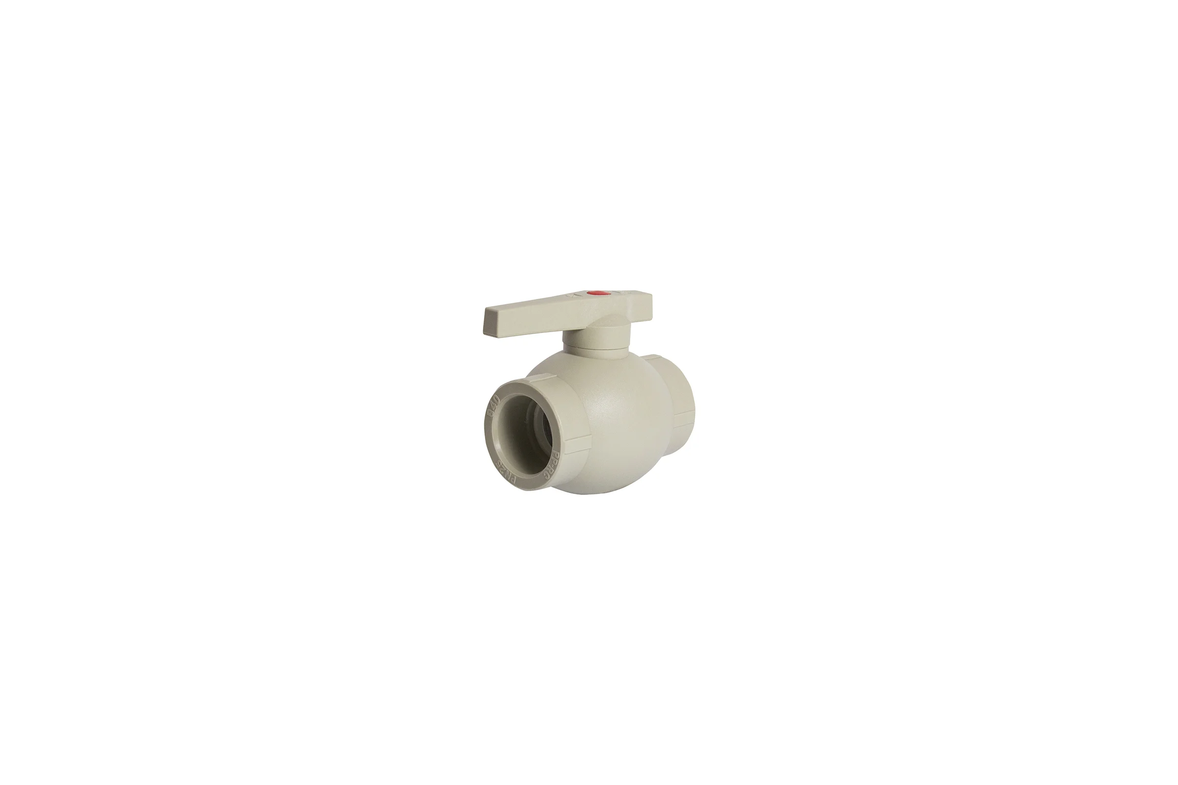 Шаровой кран VRT 40, ручка, PP-R EVER plast, серый 538460