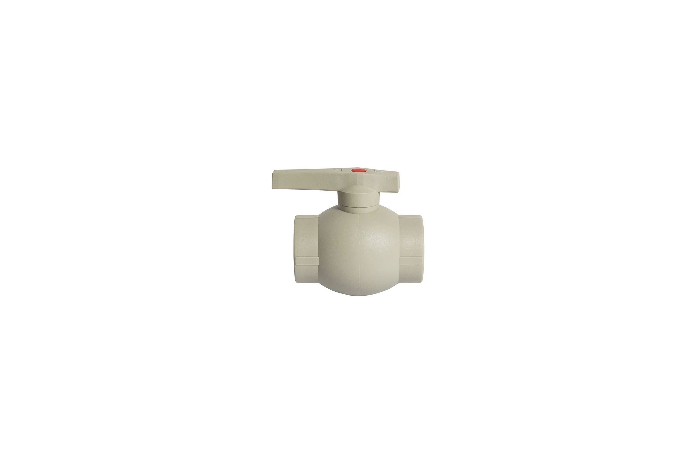 Шаровой кран VRT 40, ручка, PP-R EVER plast, серый 538460