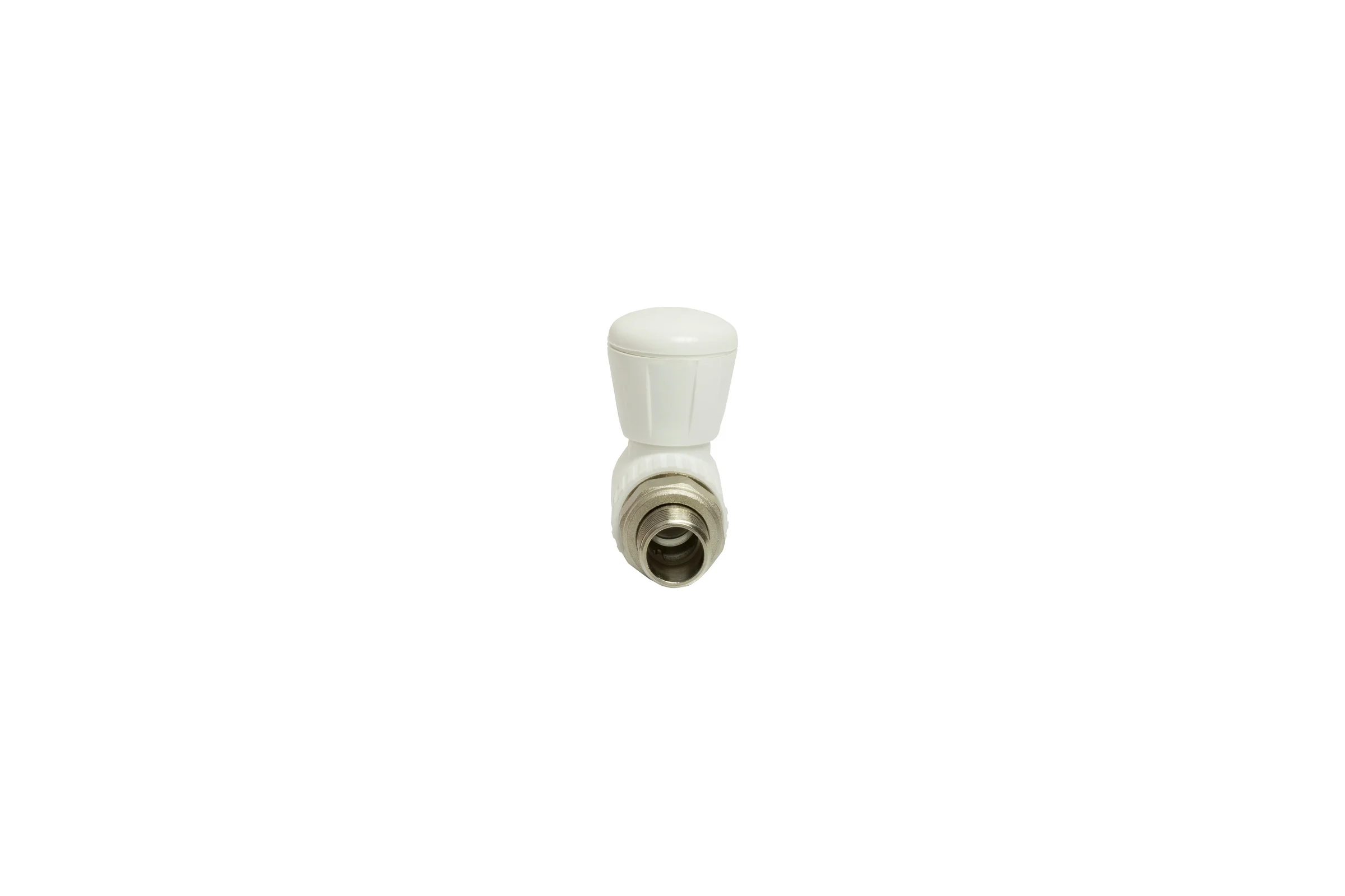 Шаровой кран VRT американка, 20-1/2", прямой, EVER plast, белый 542465